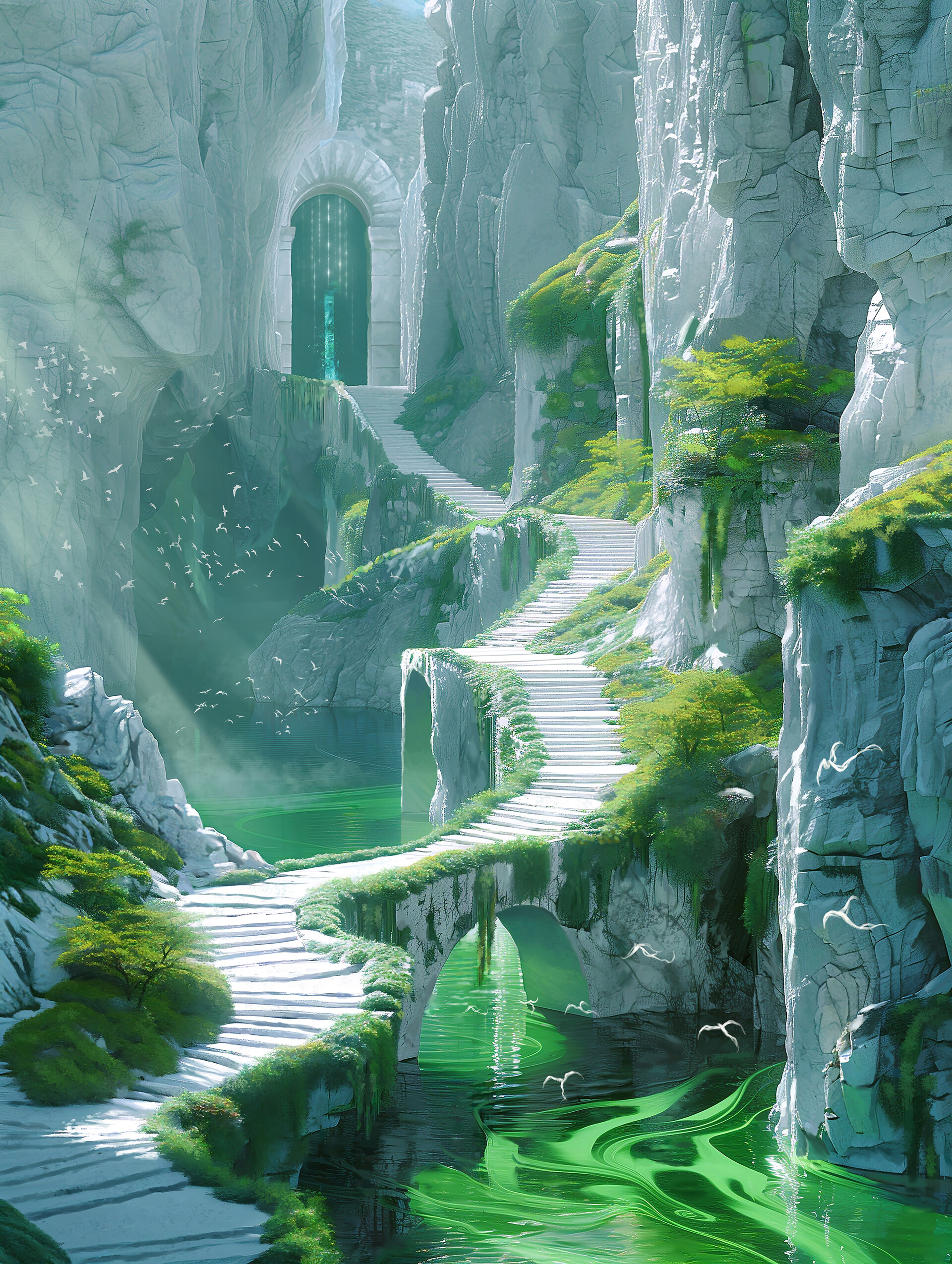 ArtStation - Environment Practice- White Bridge