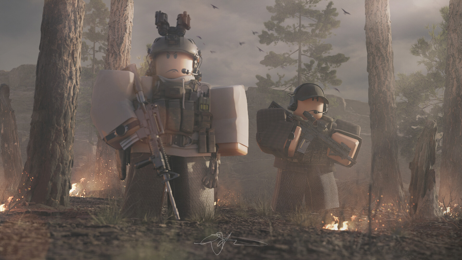 ArtStation - Roblox Shooter Type Game Thumbnail