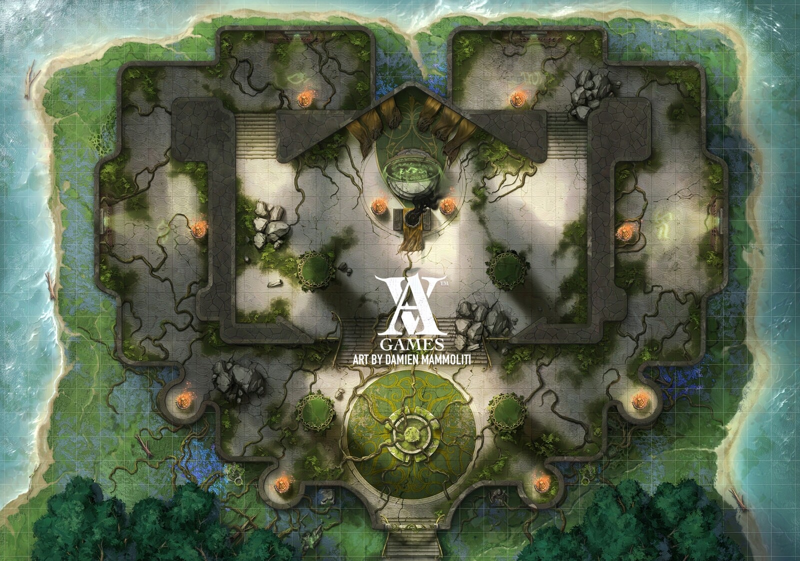 Abandoned Elven Temple Map