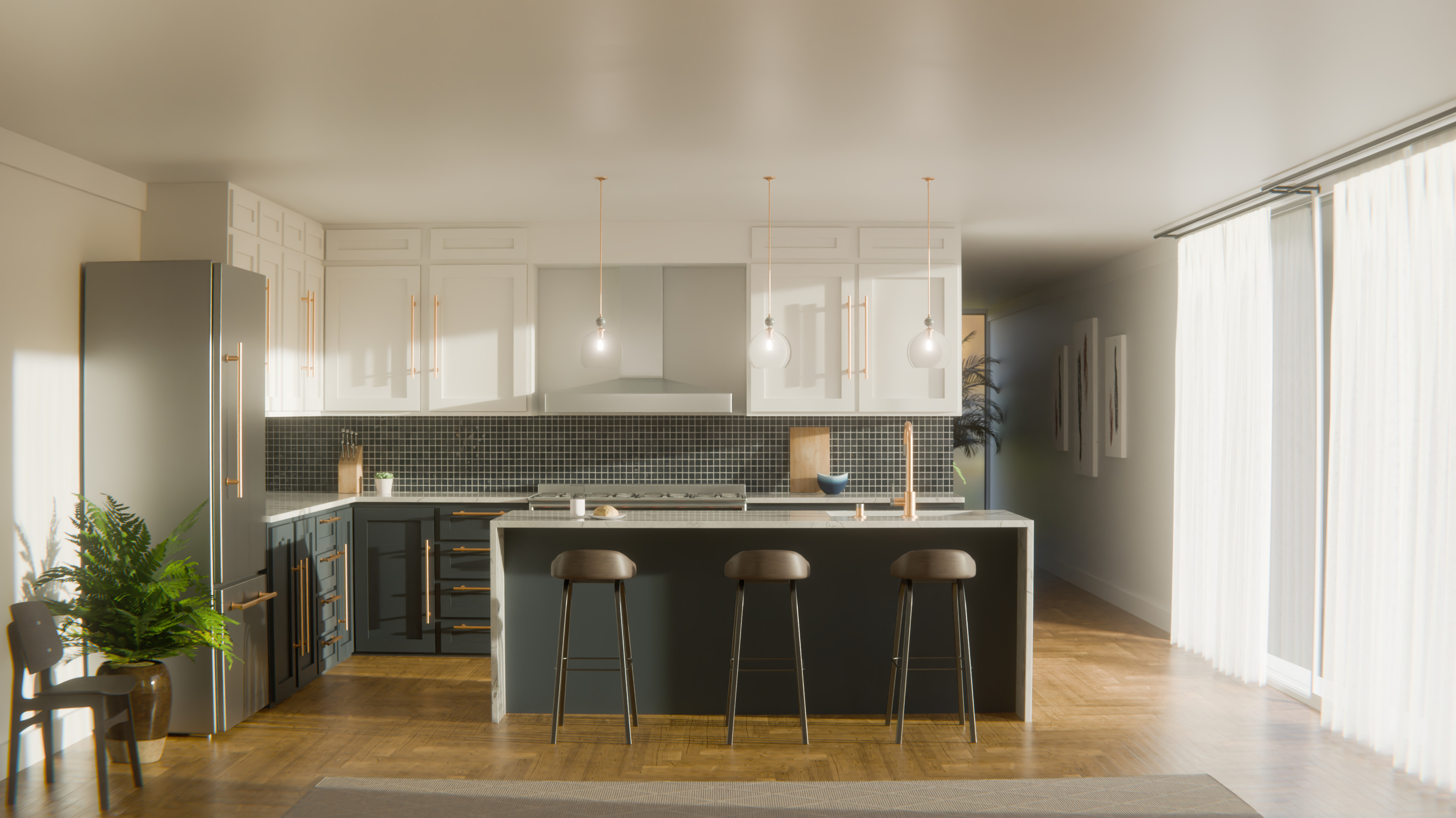 Beauty Render - Morning Sunlight