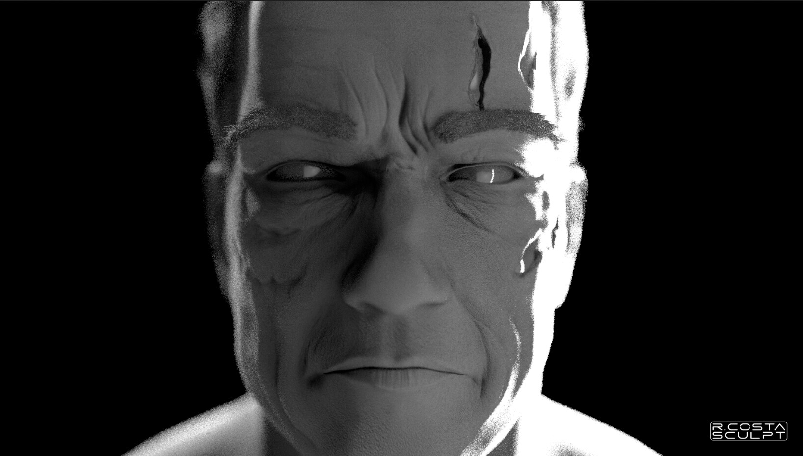 ArtStation - Arnold Schwarzenegger in Terminator Dark Fate