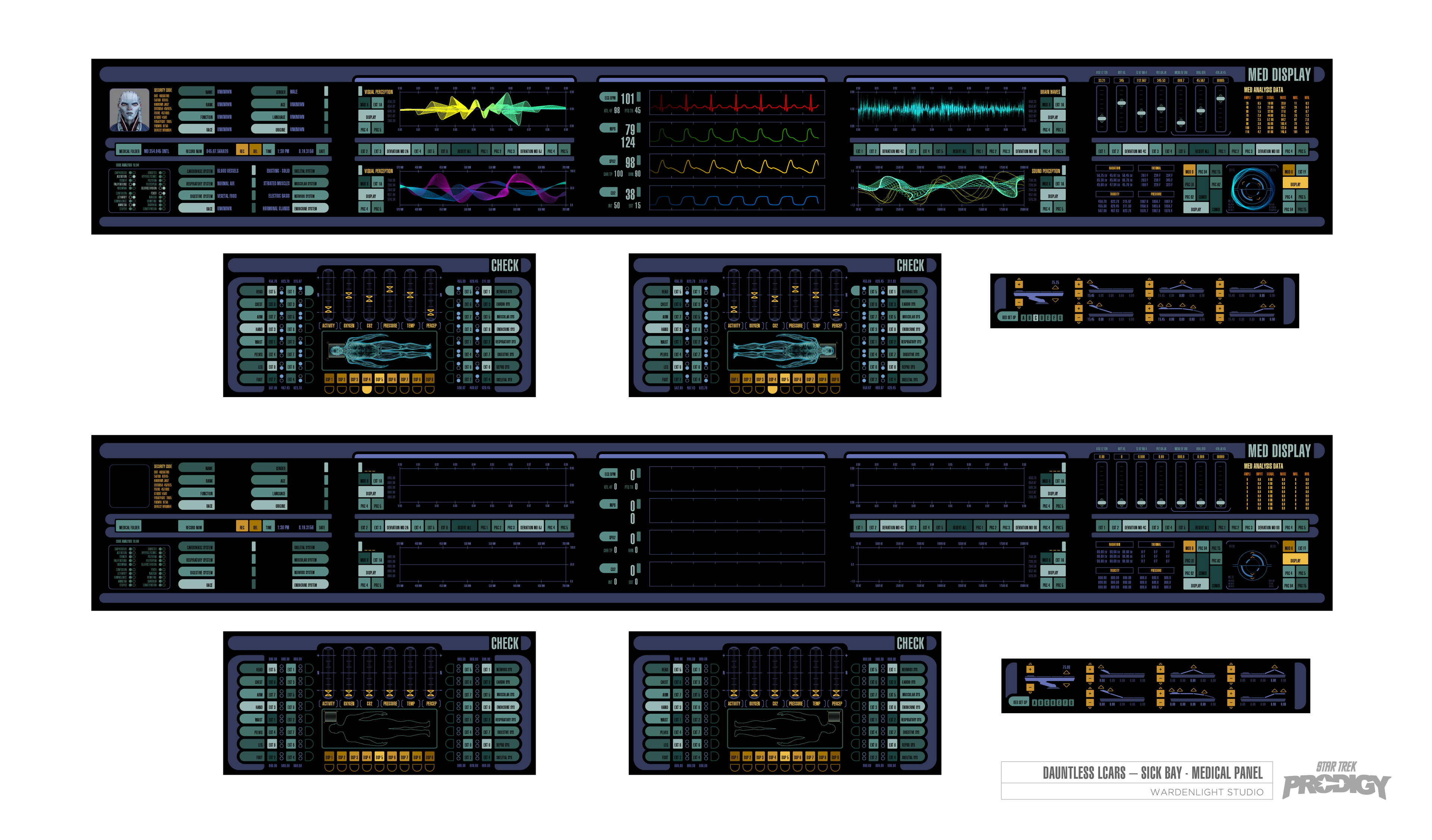 Star Trek Prodigy: Spaceship UI - The Dauntless LCARS