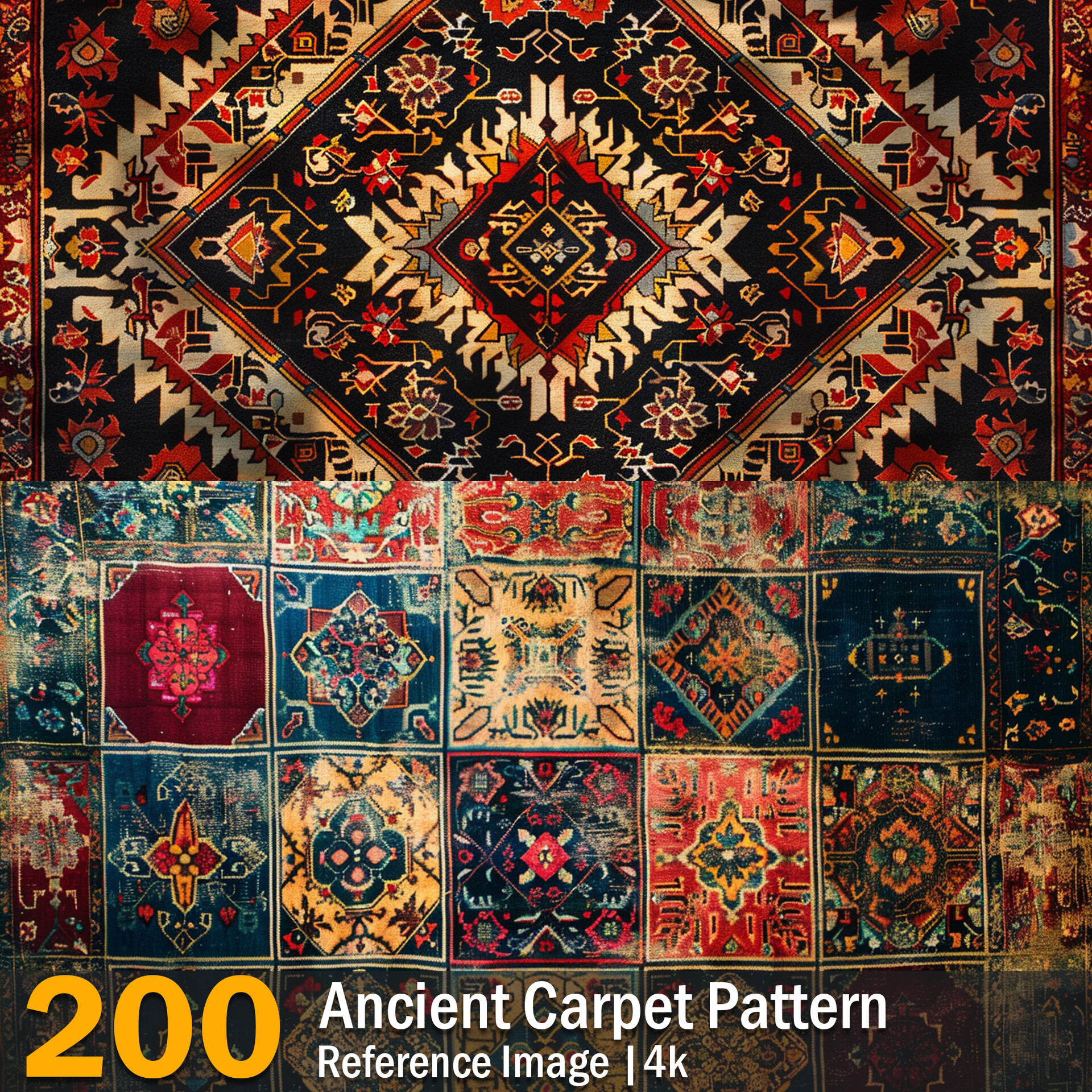 ArtStation - Ancient Carpet Pattern | Reference Images | 4K