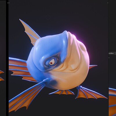 Sculpt Fish in Dragon Ball - Blender 3D Modeling