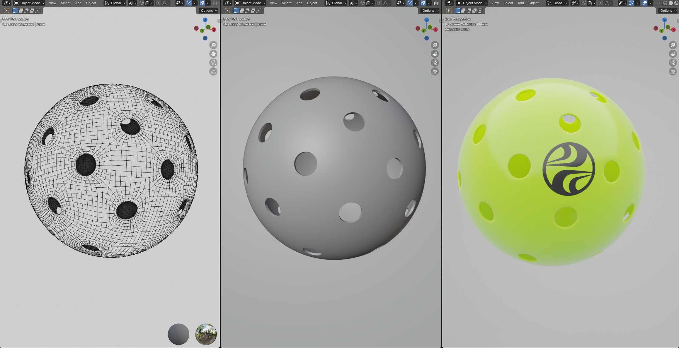 Pickleball 3D model