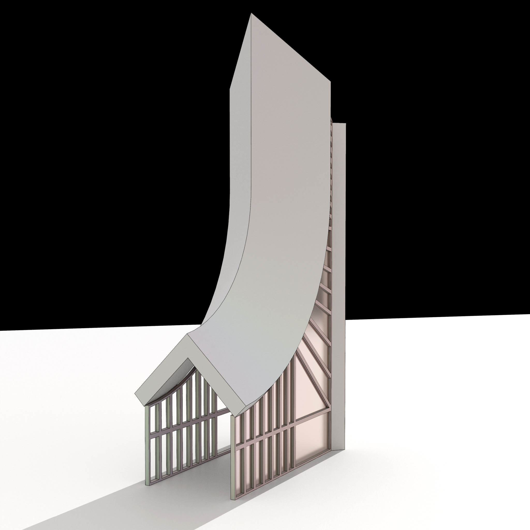 Procedurally designed and modelled building form