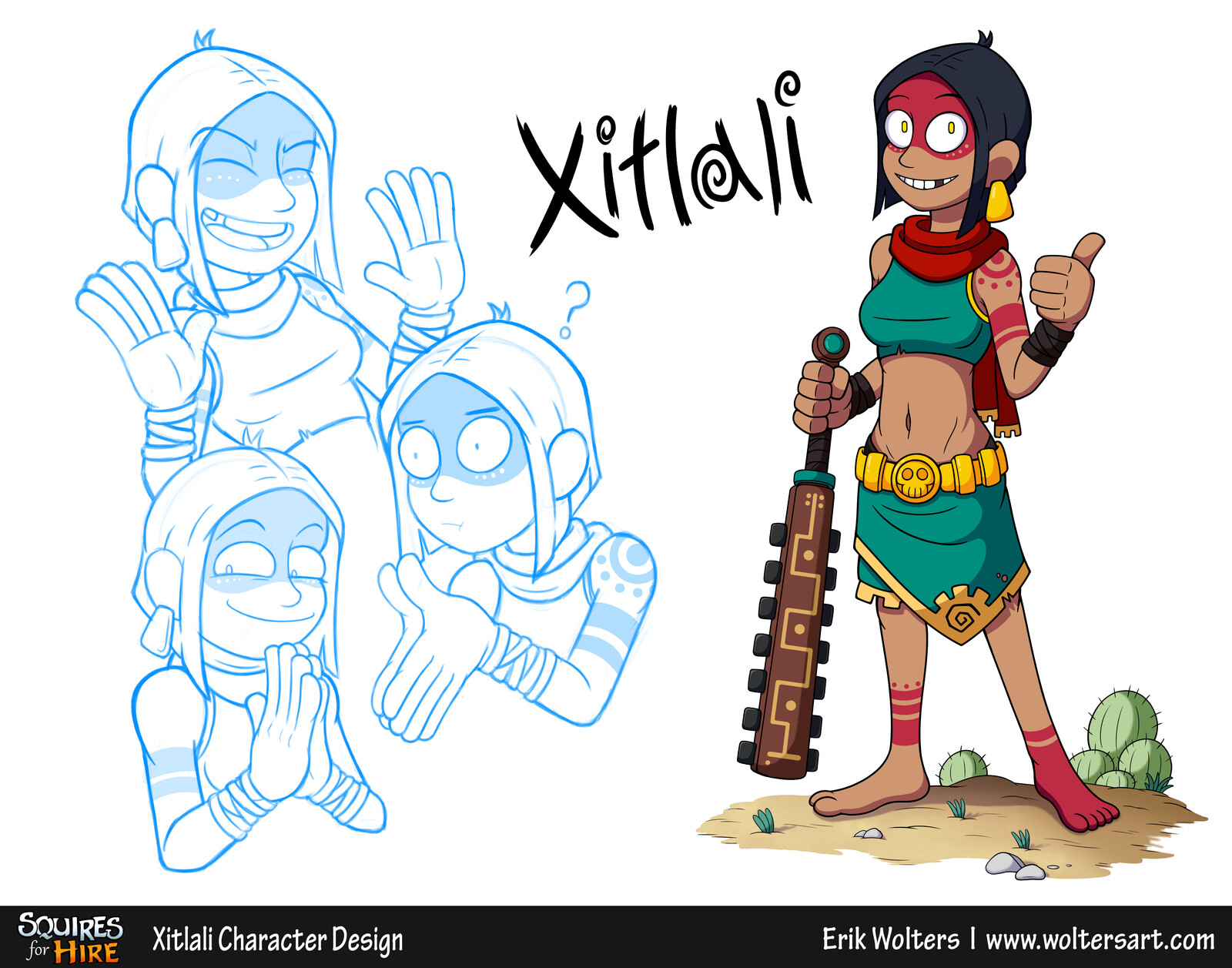 Xitlali Character Design