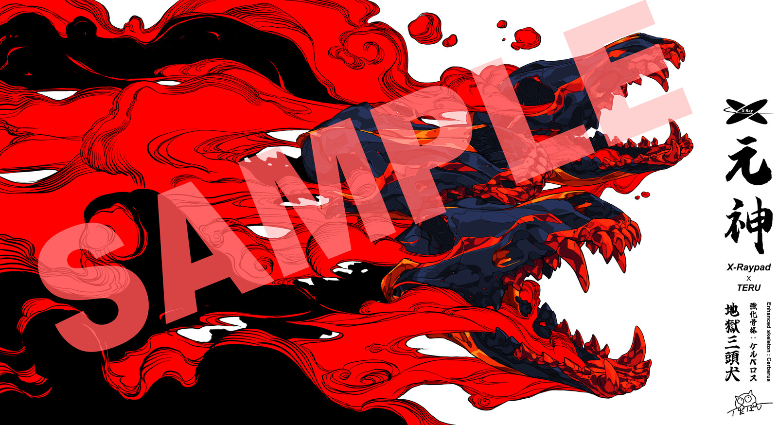 This illustration work of “Cerberus” is under license with “X-Raypad”.
Please check out the X-Raypad online sales site at the link below!
The coolest finish ever!

Gaming Mouse Pad:https://00m.in/kAmZg
Keycaps:https://00m.in/ngZAh