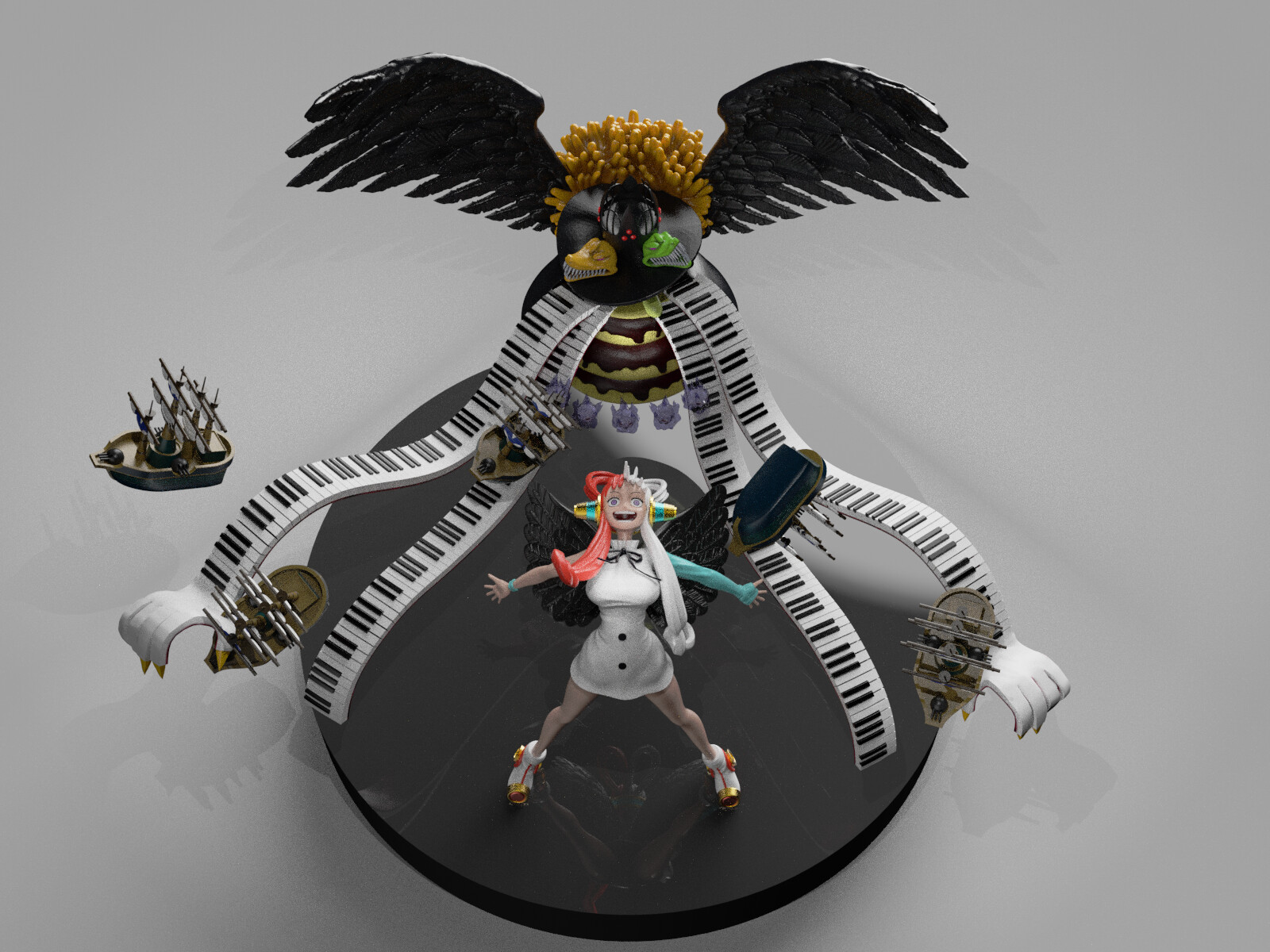 ArtStation - Onepiece - Uta with Tot Musica