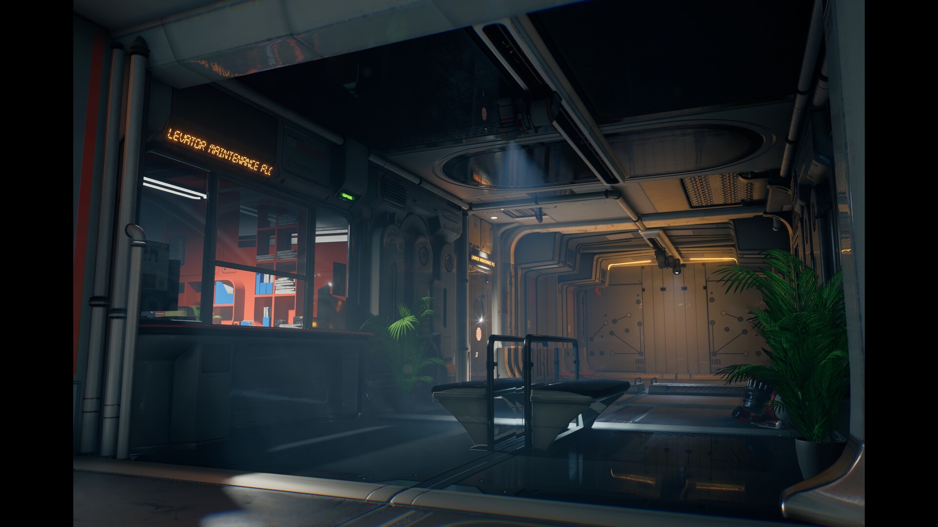 Escape A Scifi Hallway Relight