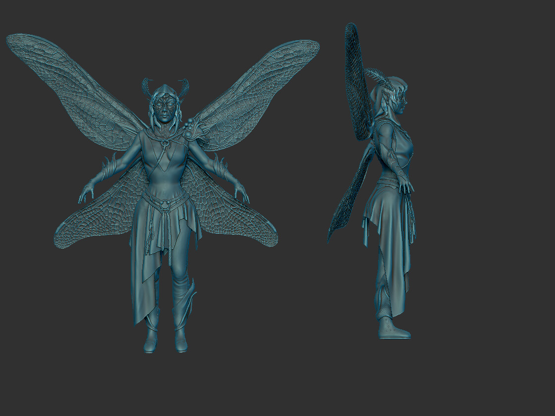ZBrush render of the character