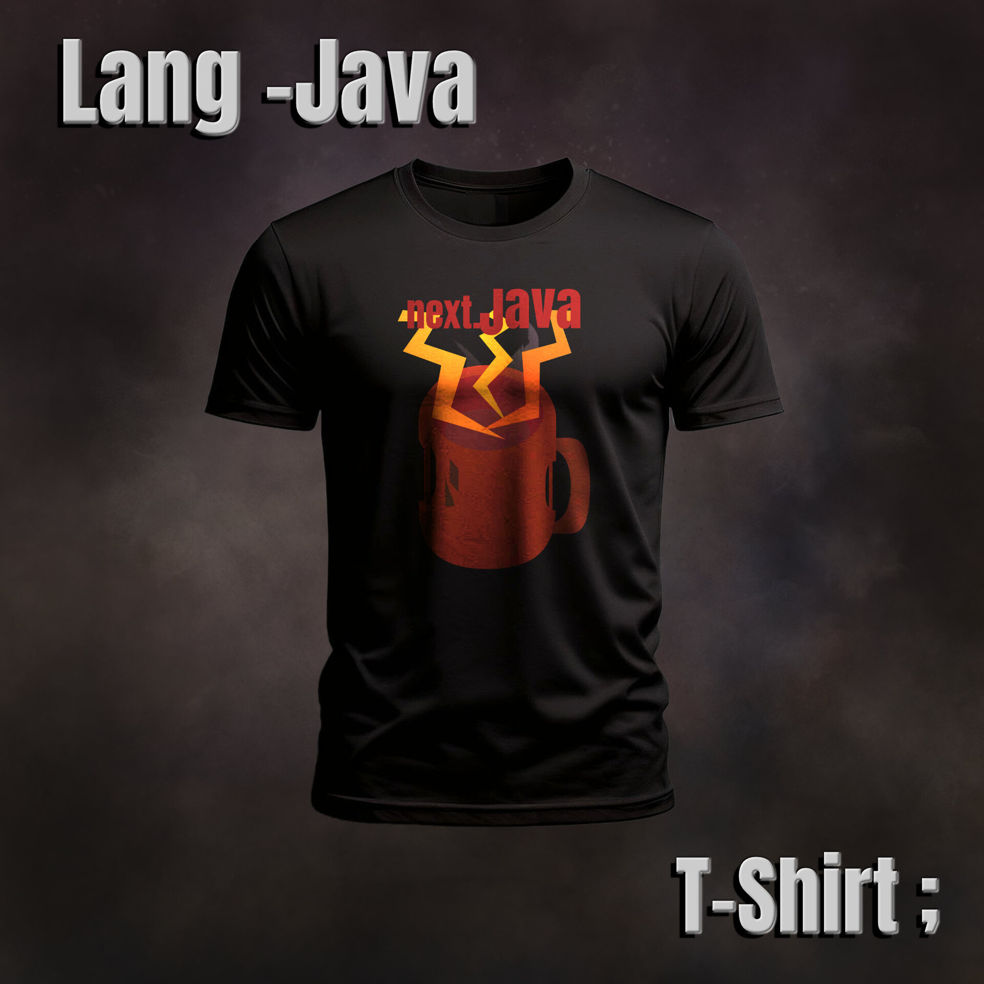 ArtStation - Logo Design - Lang Java - T-Shirt - T1