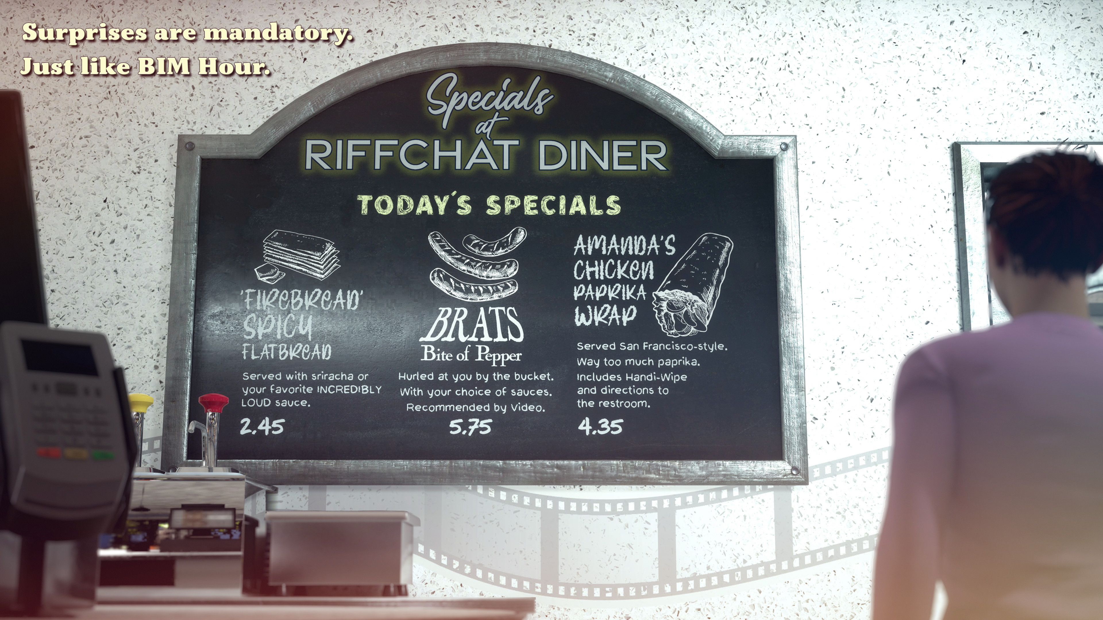 RiffChat Diner Demo 4K Wallpaper: Specials Board