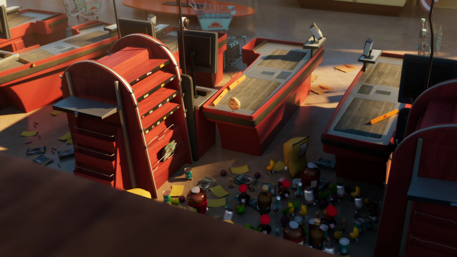 Textured all the cashiers 