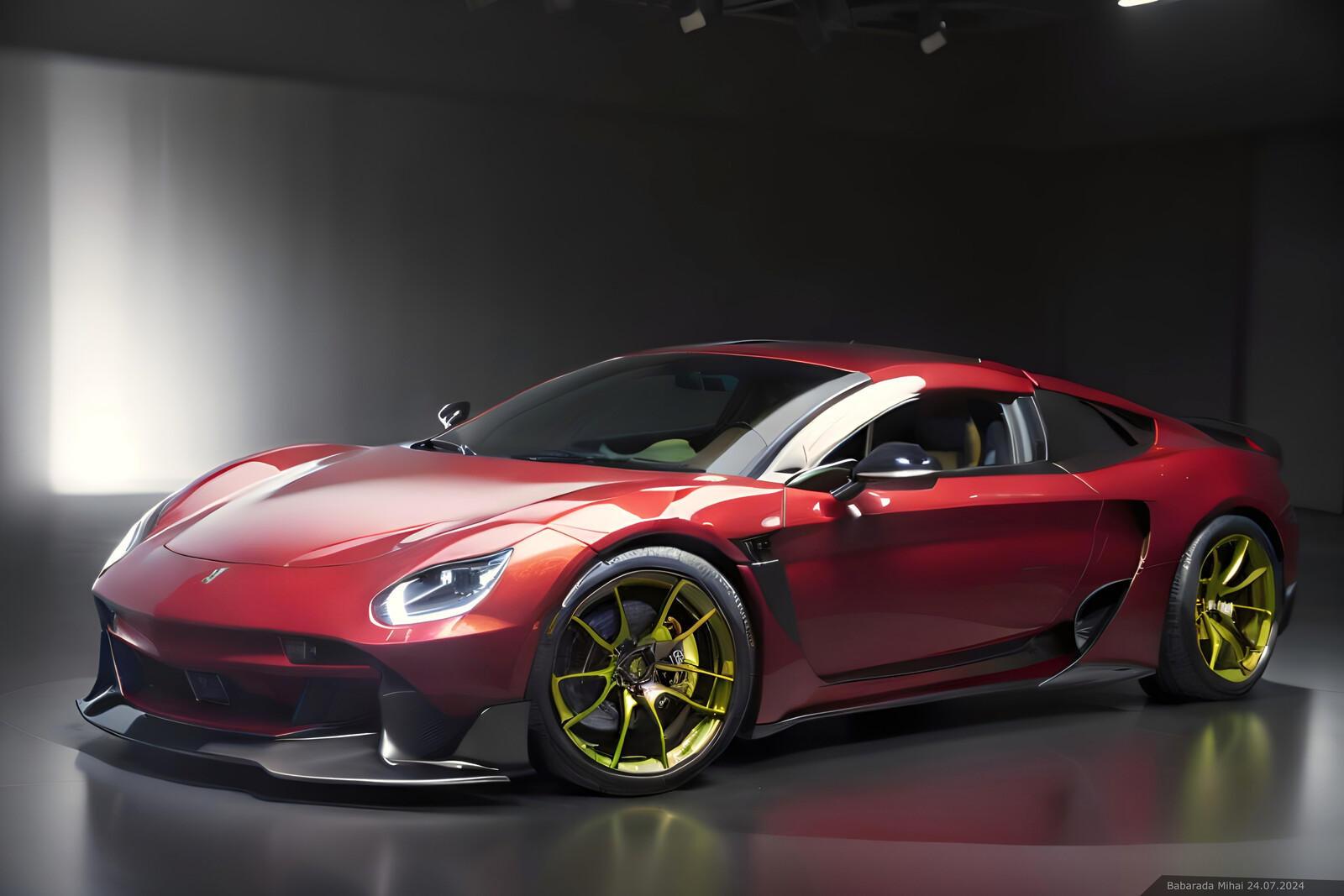 Tennis inspired sports car