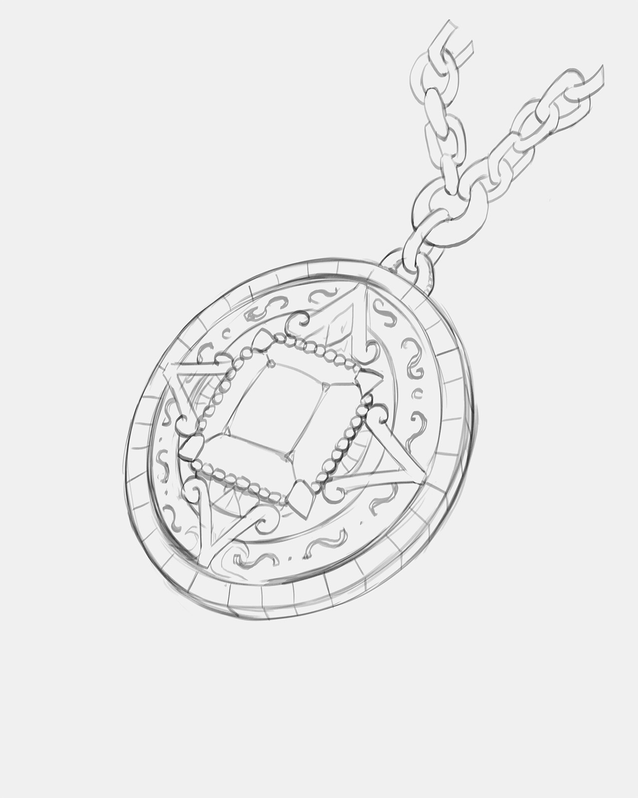 medallion sketch