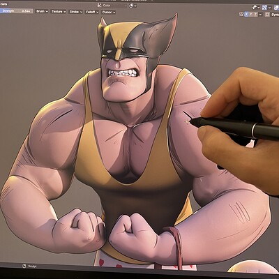 Wolverine with his Grandma 👵 🏋️‍♂️ ✨