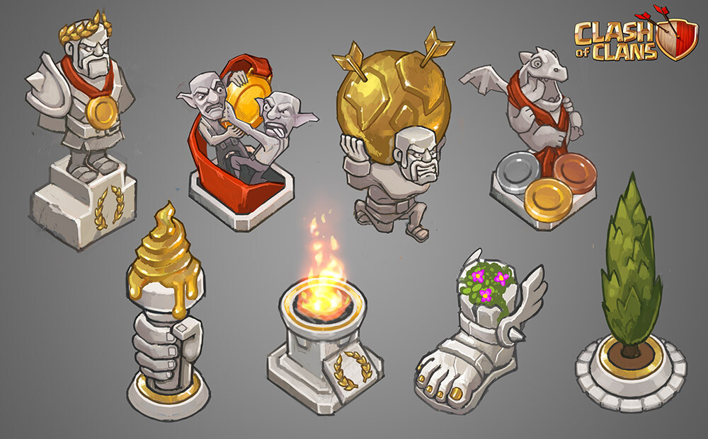 Environment decoration concept art for the Olympic theme event