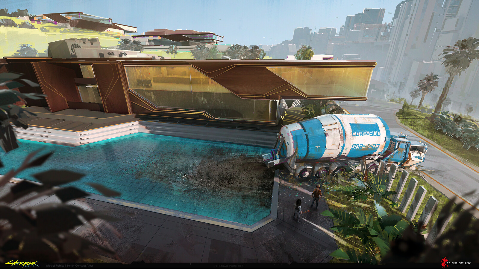 Mansion more close to how it appears in game.