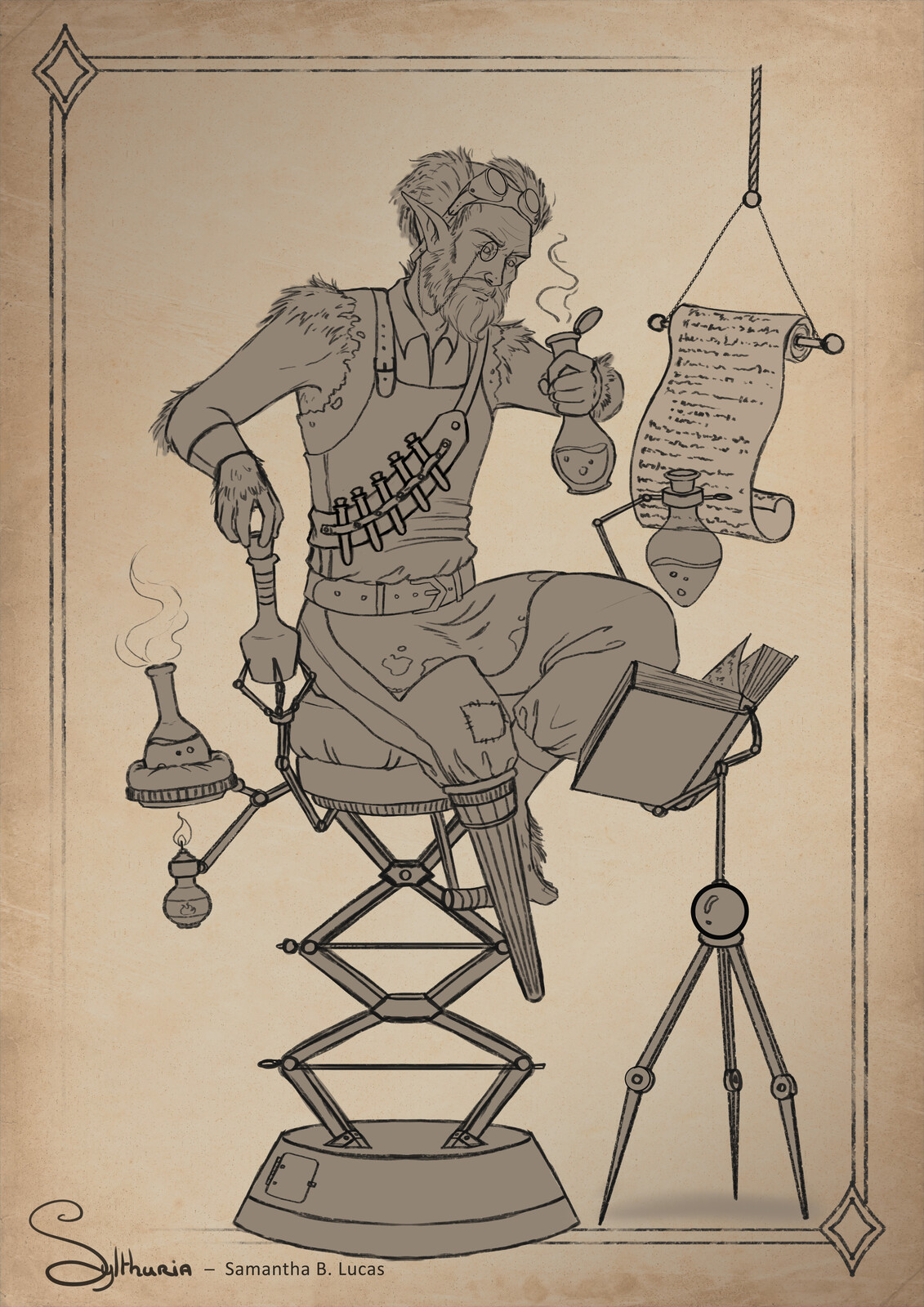The Alchemist - Character Design Sketch