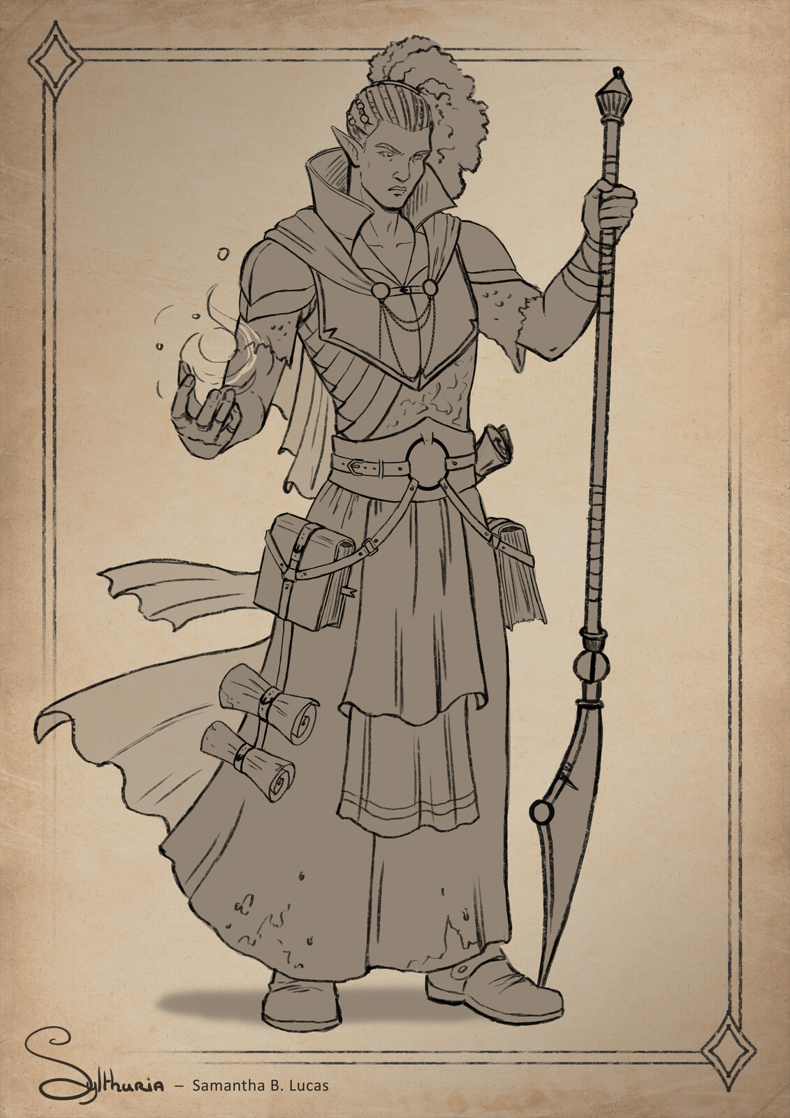 The Wizard - Character Design Sketch