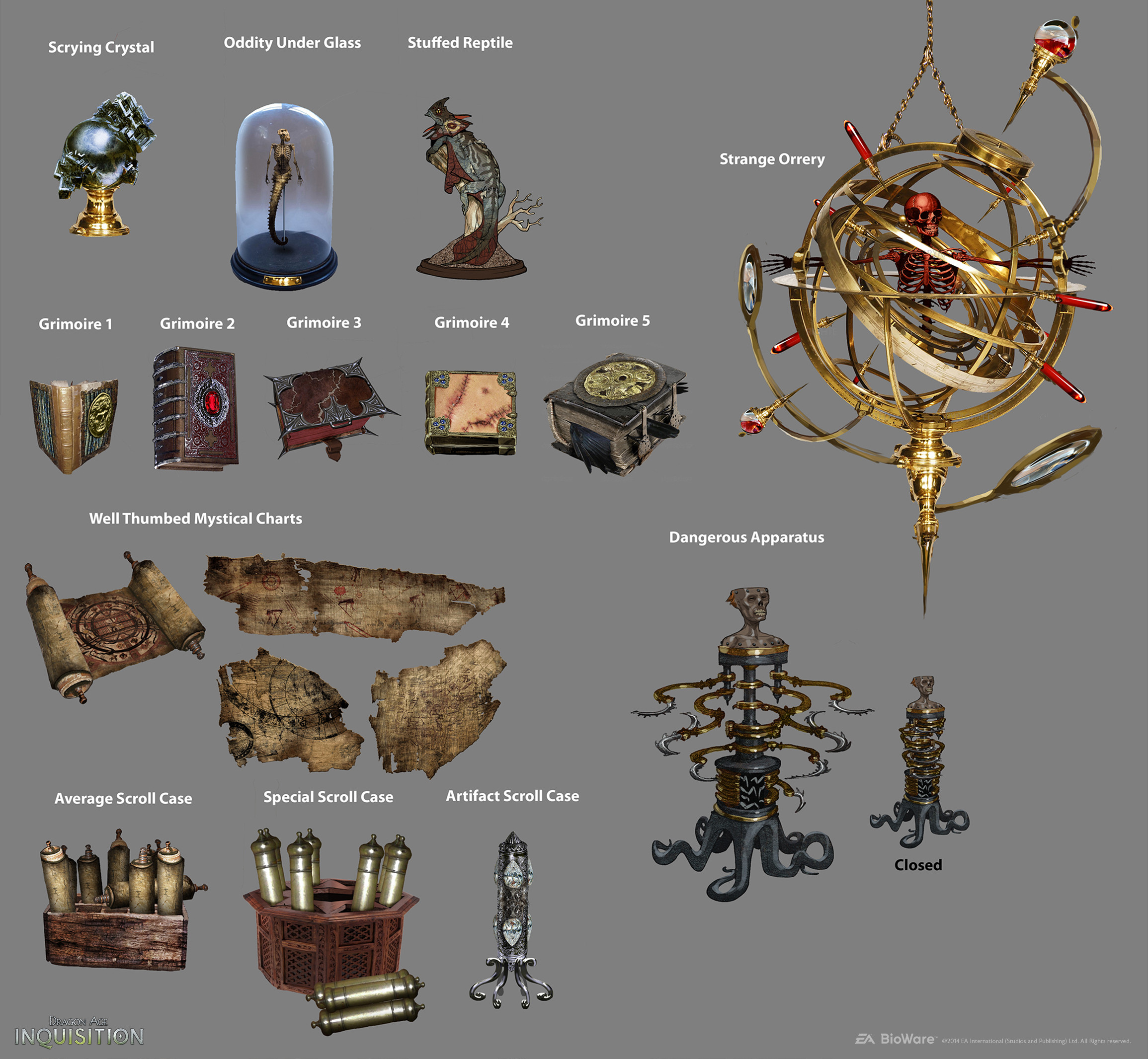Assorted magical props