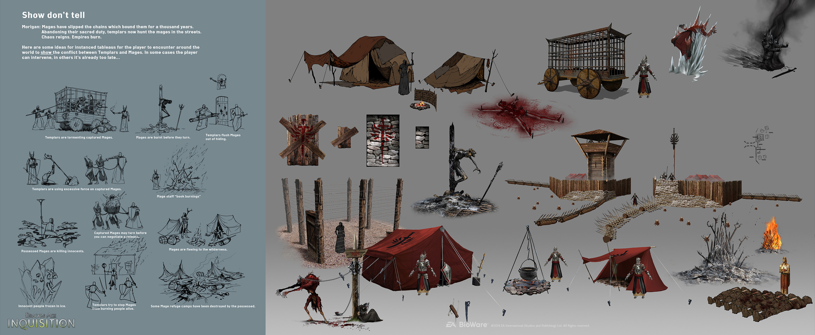 The conflict between the factions was a critical part of the story, but past the half-way mark, I noticed we weren't seeing it in game. This was one area where the visuals could do some heavy lifting, and make sure you can SEE the evidence. 