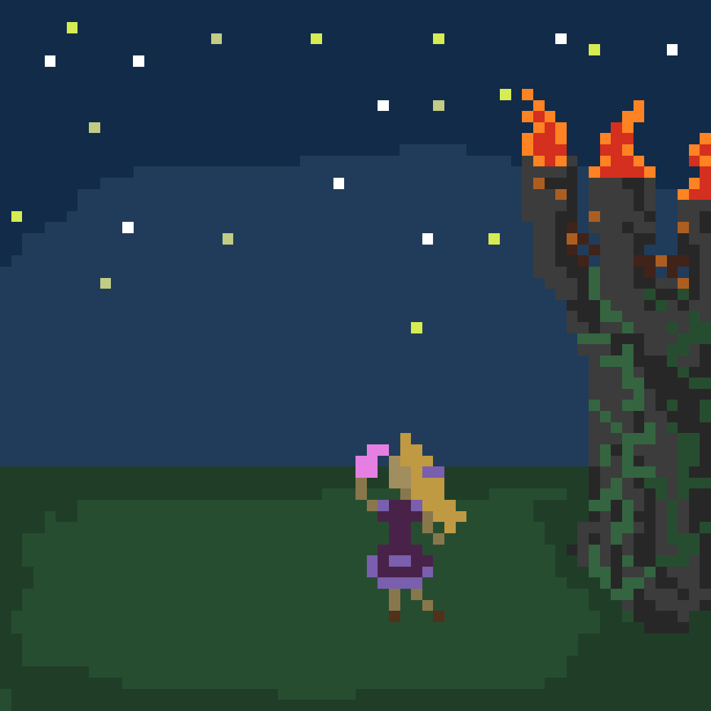 maiden's farewell pixel art