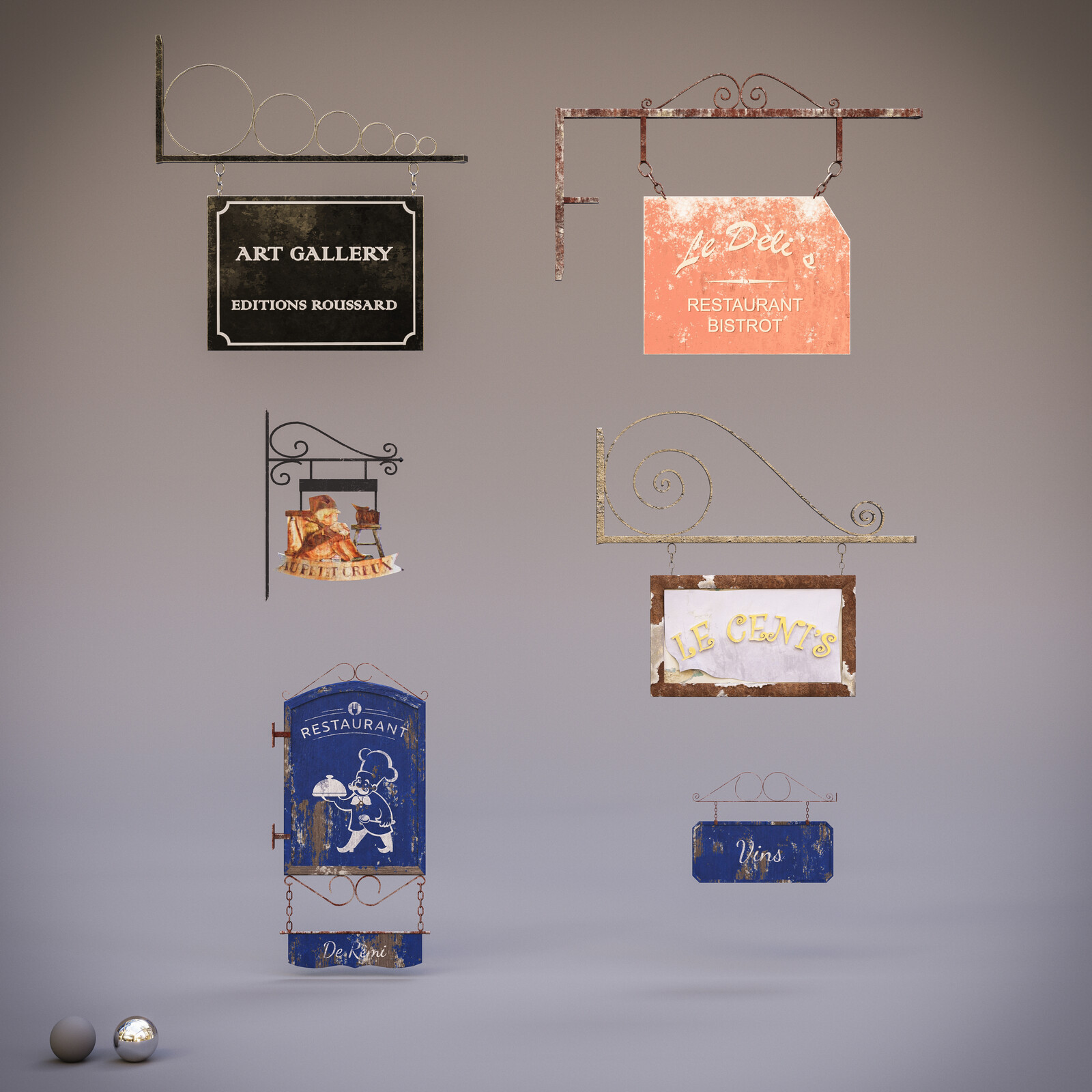 Shop signs