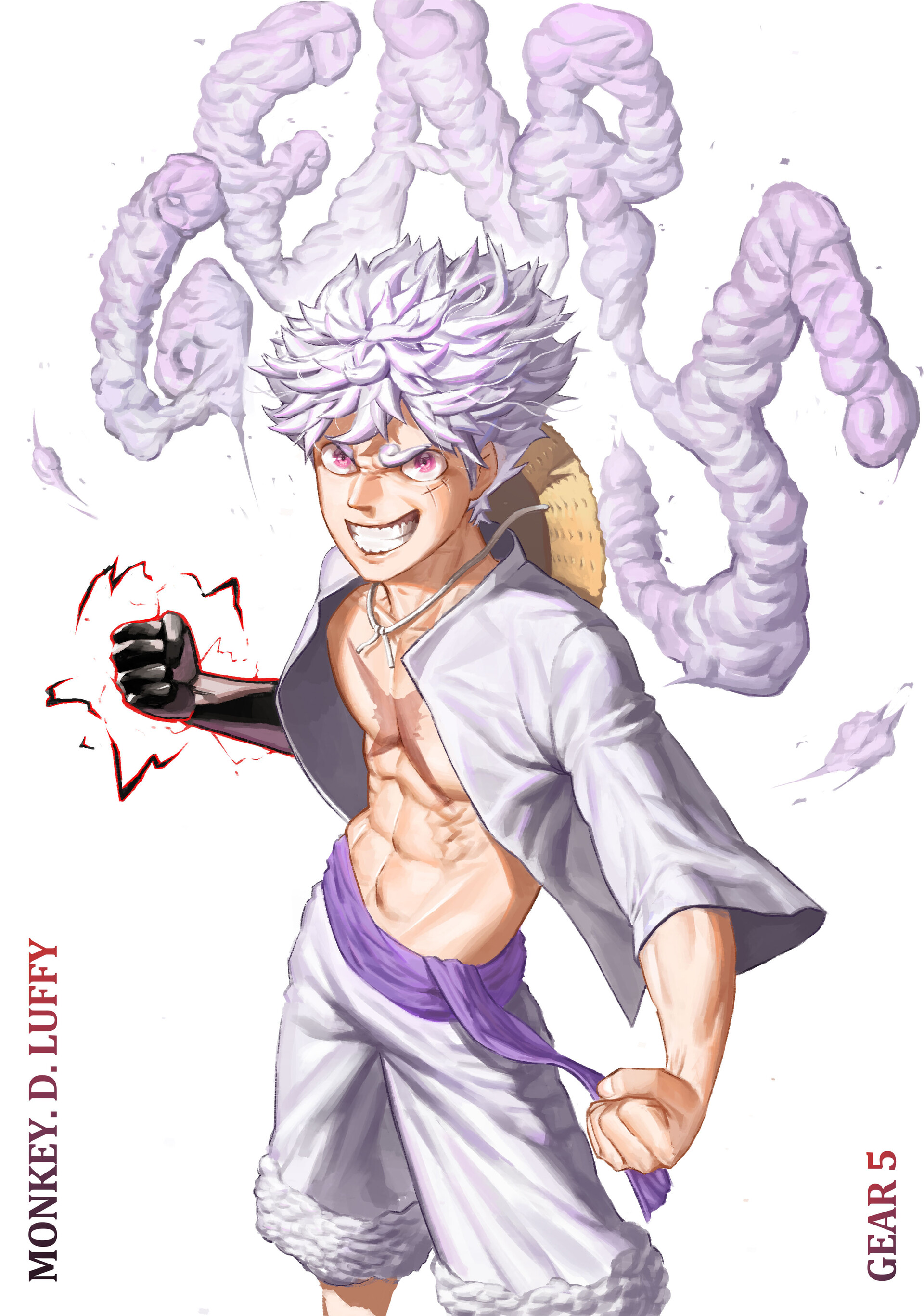 ArtStation - Monkey.D.Luffy gear5