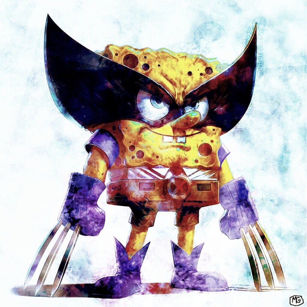 Spongebob as Wolverine - Spongeverine