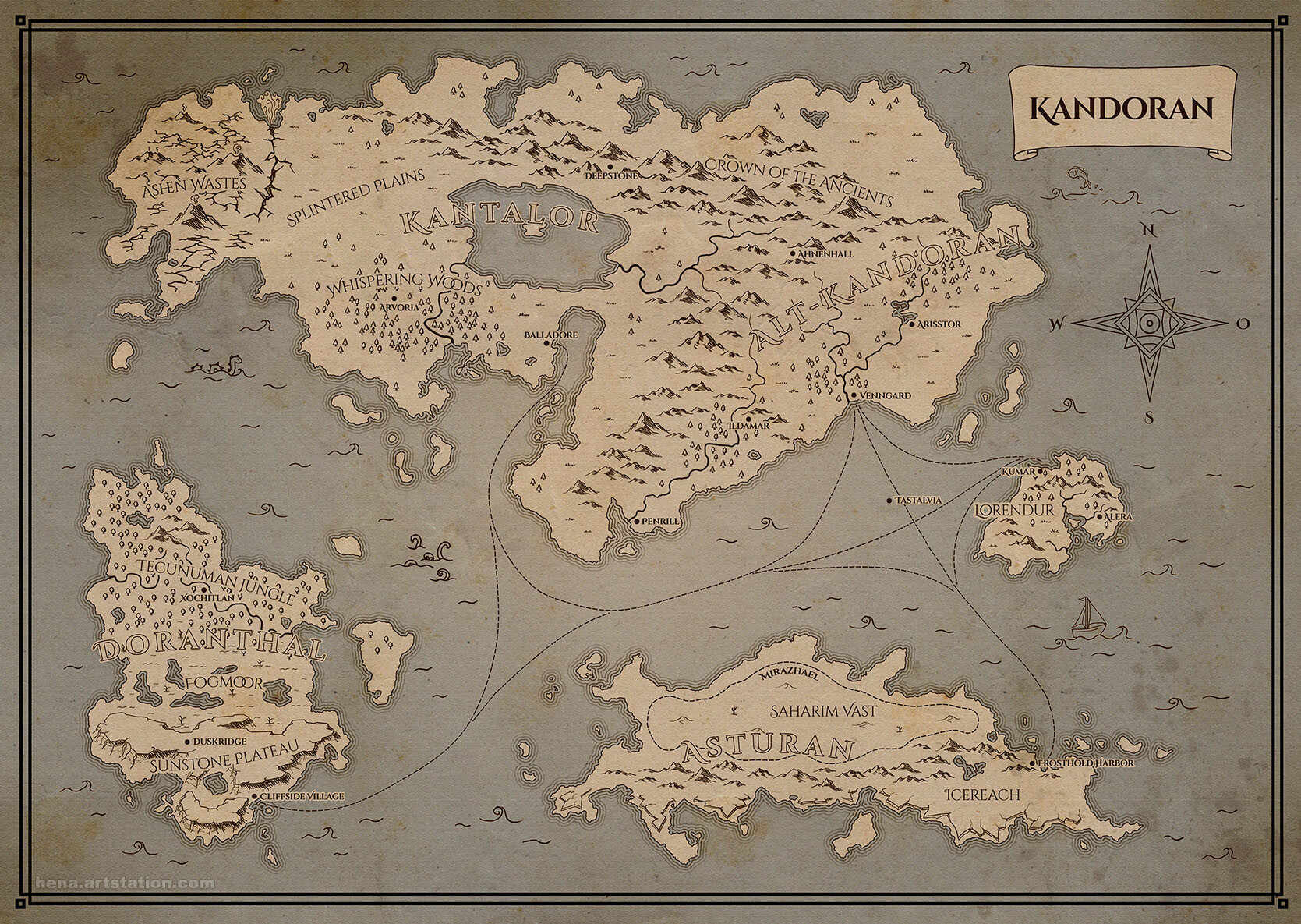 Map Art: Kandoran