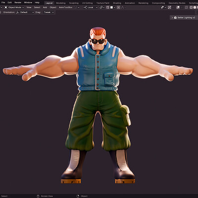 Sculpting Major Metallitron Character in Dragon Ball using Blender