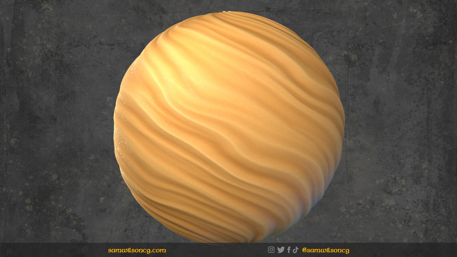 Stylized Sand Ripples - PBR Tiling Texture