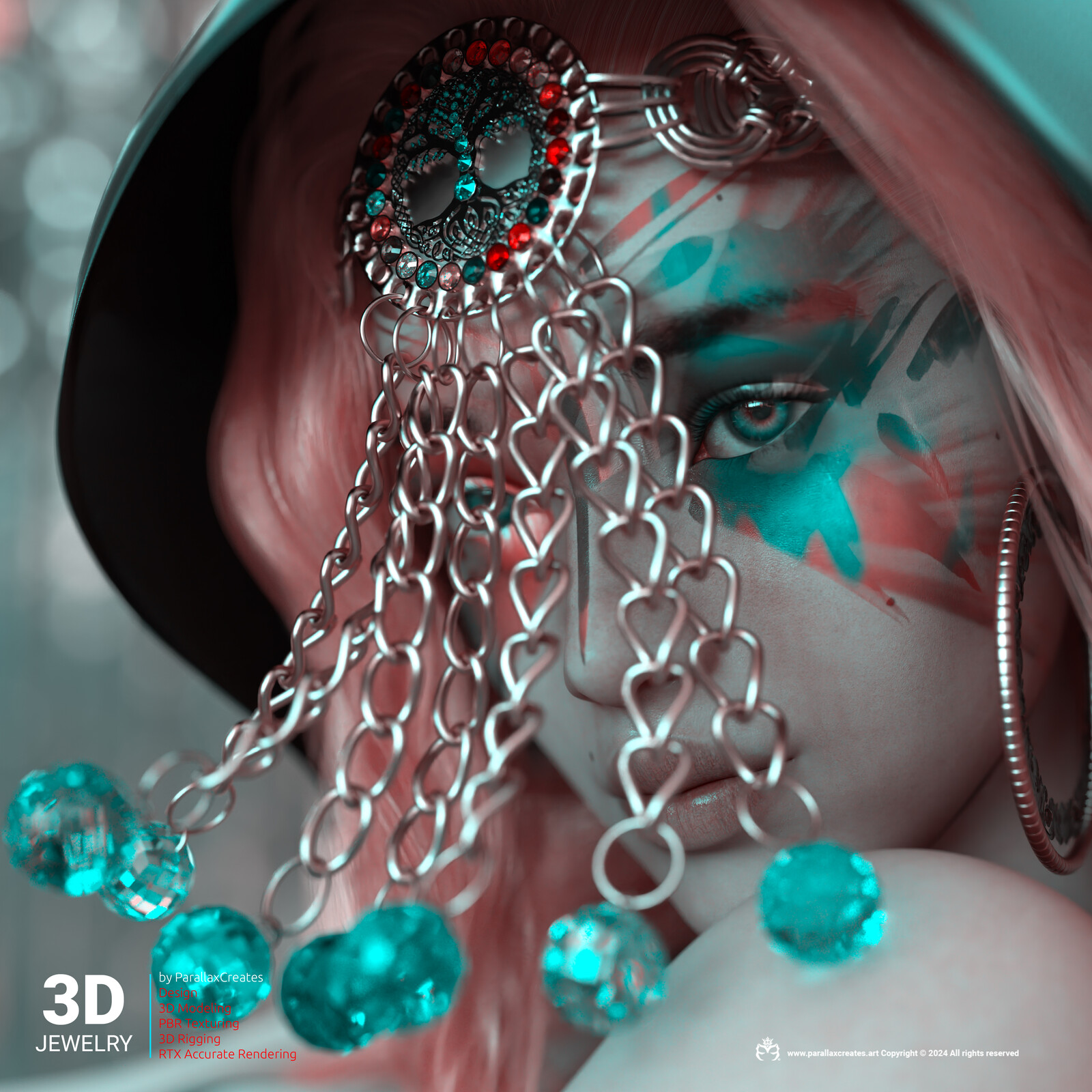 Child of the Nile | 3D Jewelry by ParallaxCreates