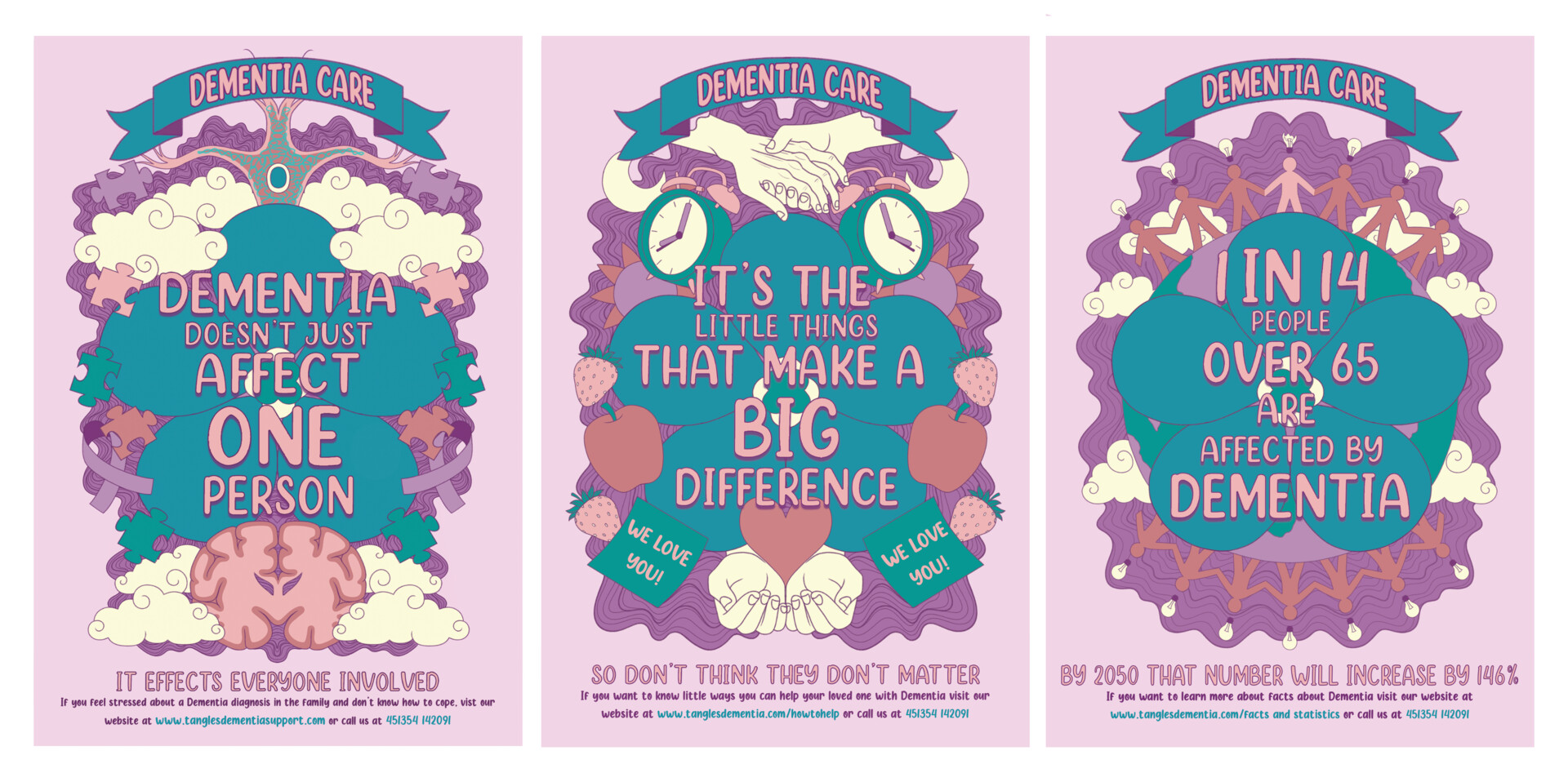 ArtStation - Dementia Awareness Posters