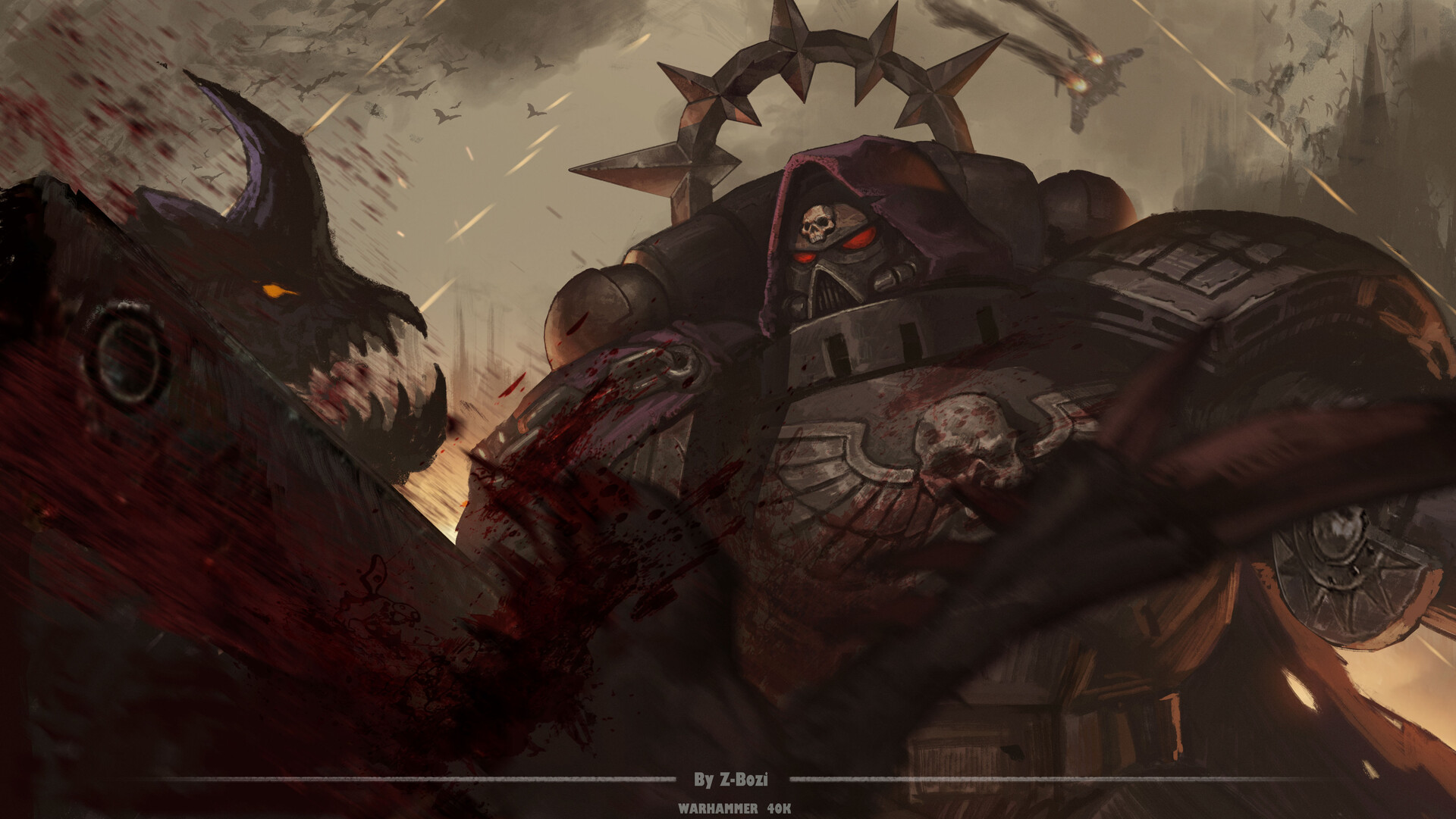 ArtStation - 【战锤40K】死亡守望Death Watch