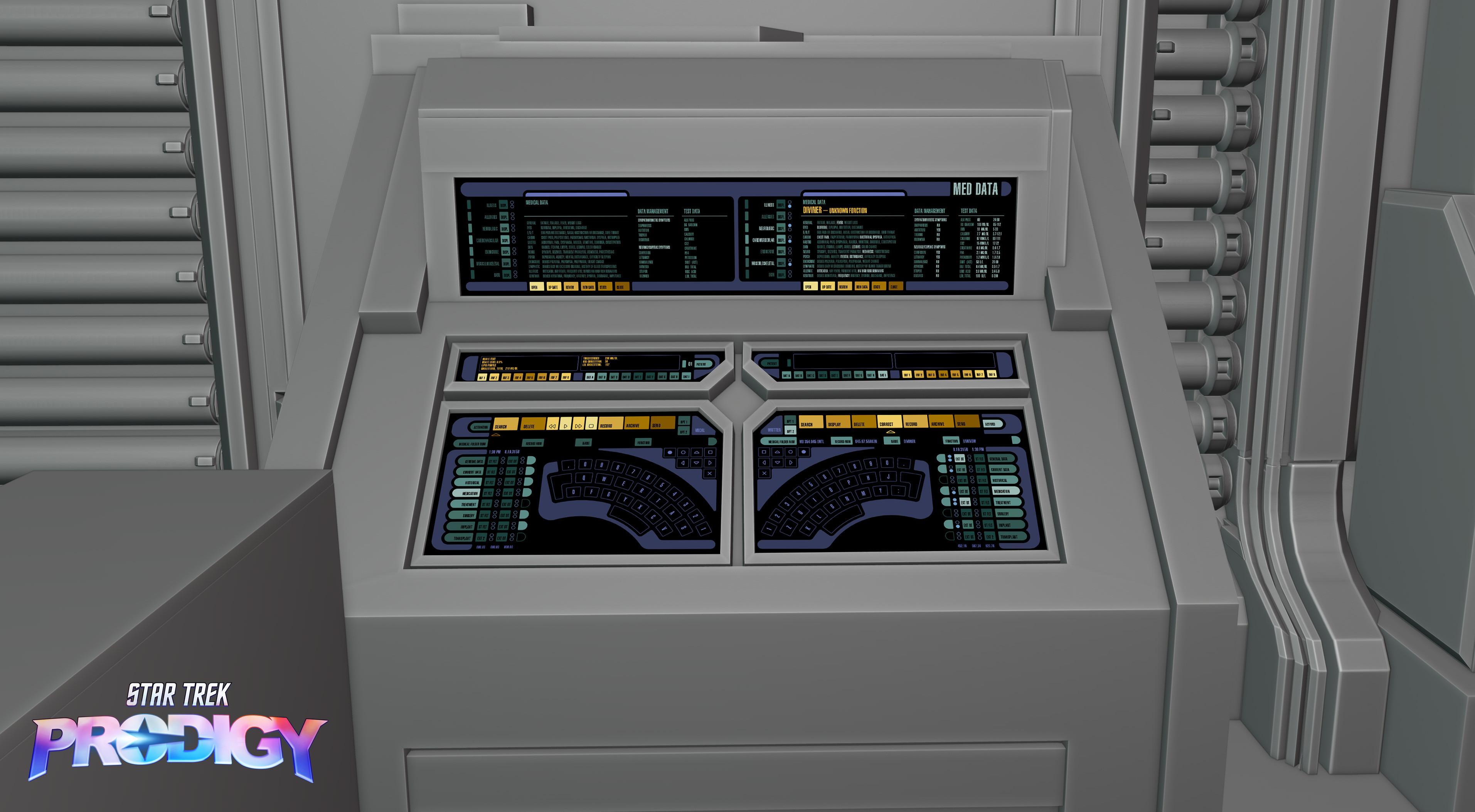 Star Trek Prodigy: Spaceship UI - The Dauntless LCARS