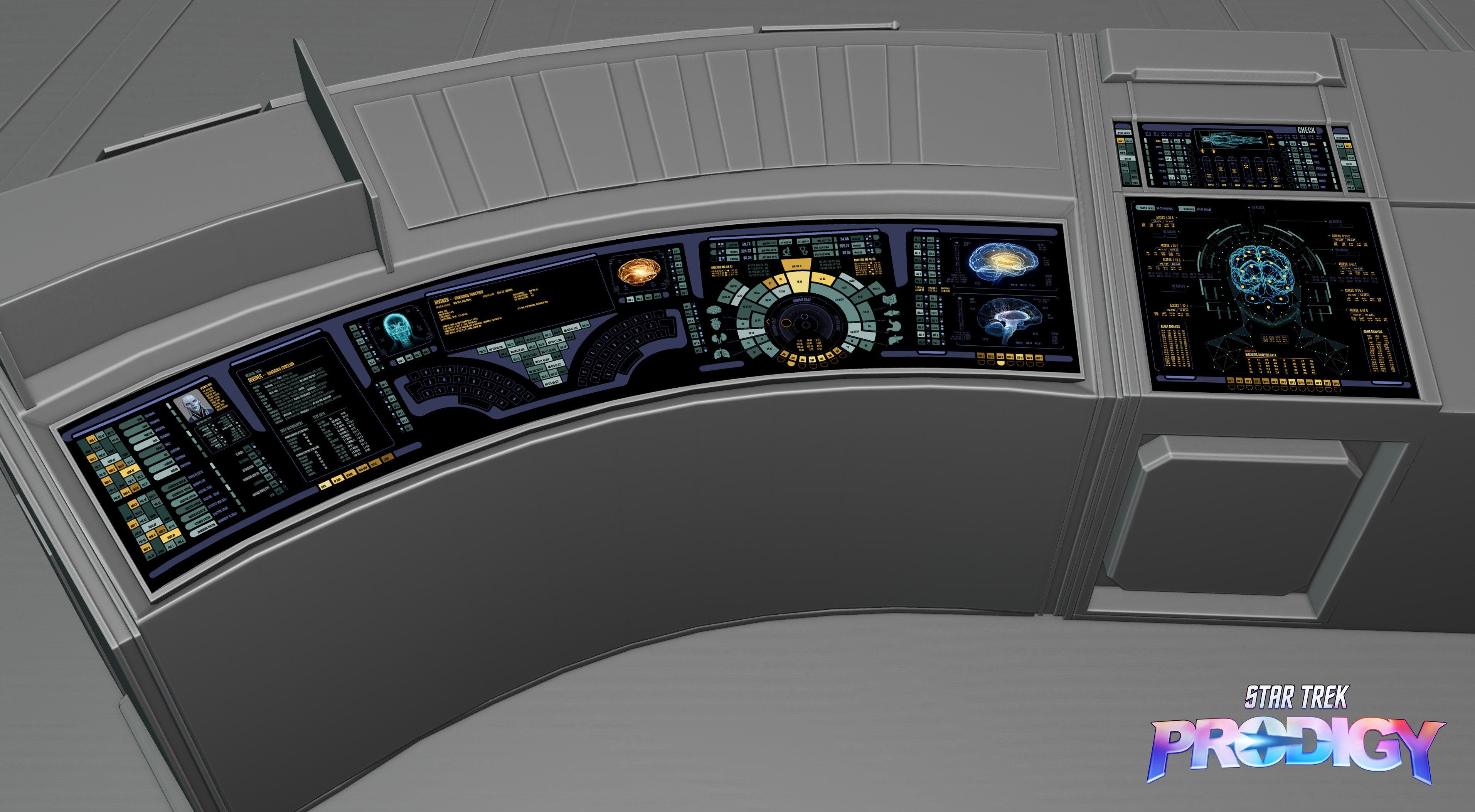 Star Trek Prodigy: Spaceship UI - The Dauntless LCARS
