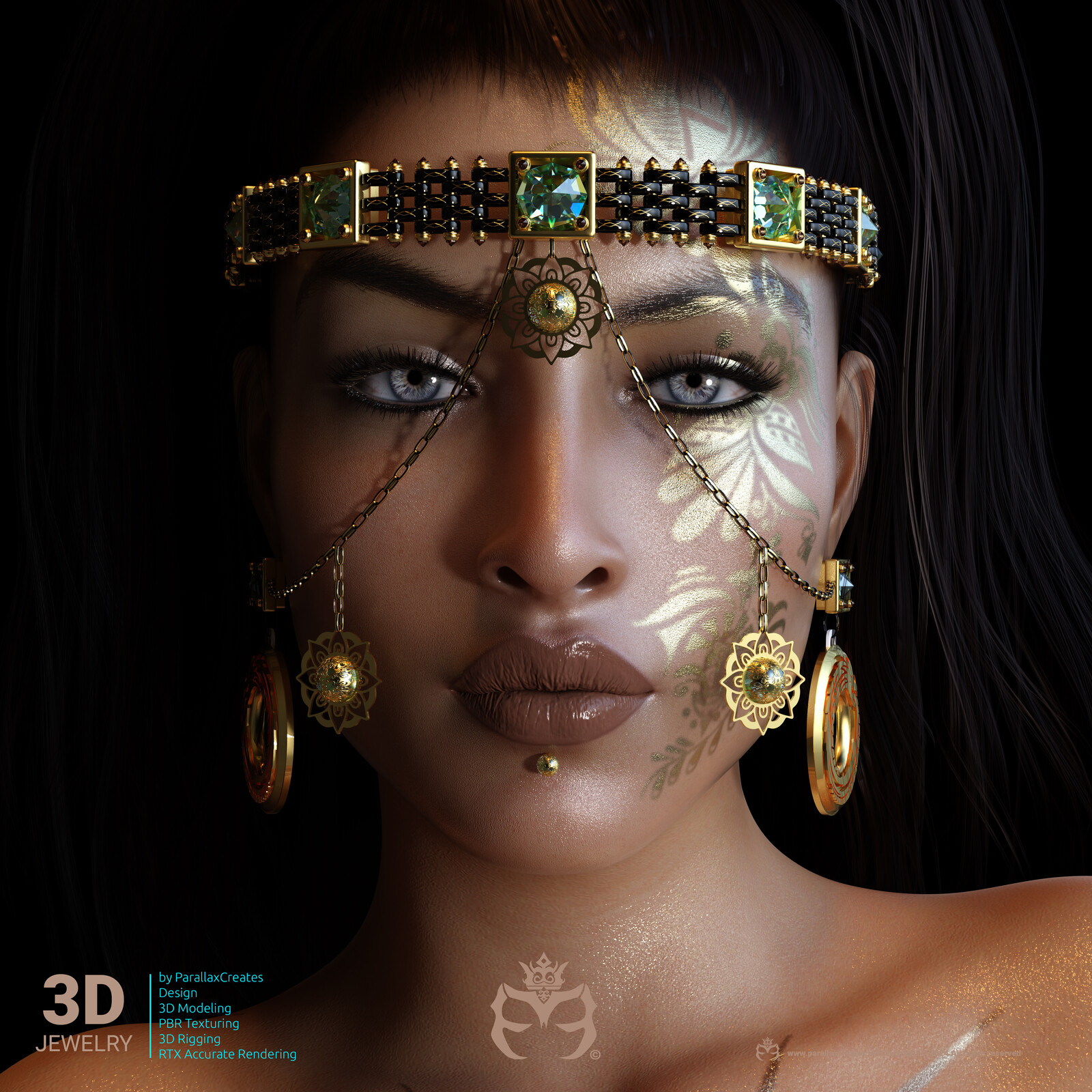 Amaria | 3D Jewelry by ParallaxCreates