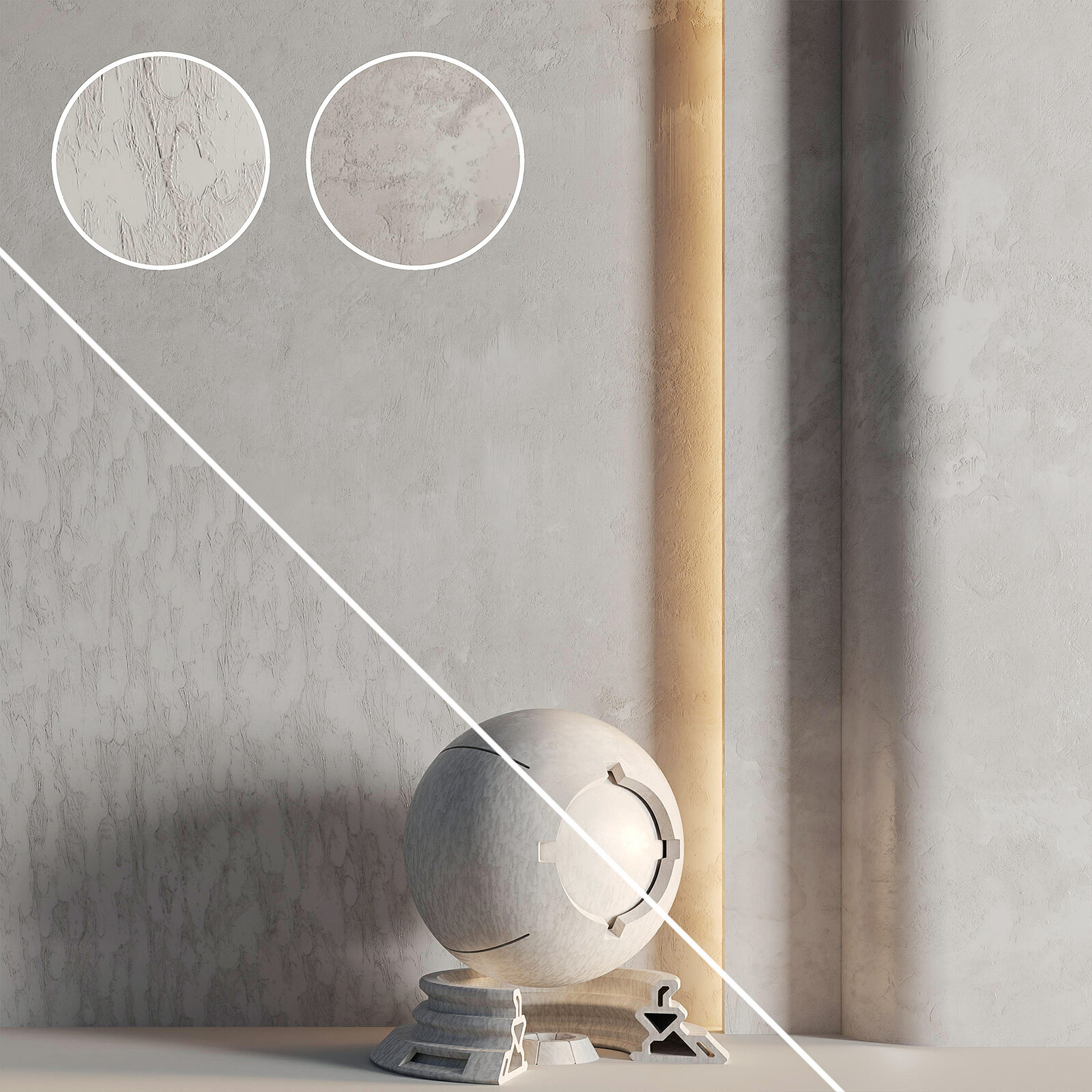 Decorative Plaster 01 | PBR | 4K