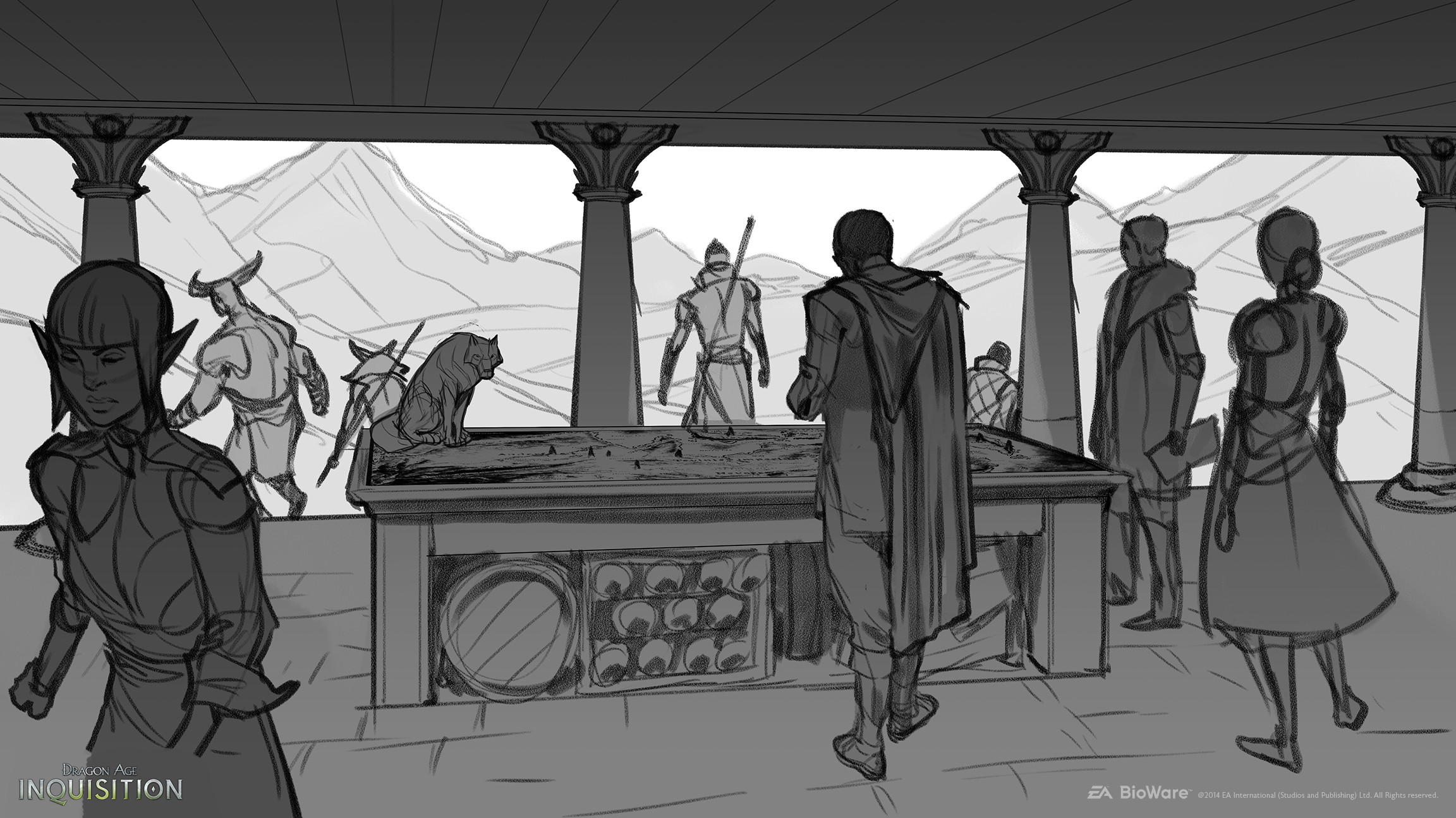 The party has their mission. Everyone starts to disperse. 