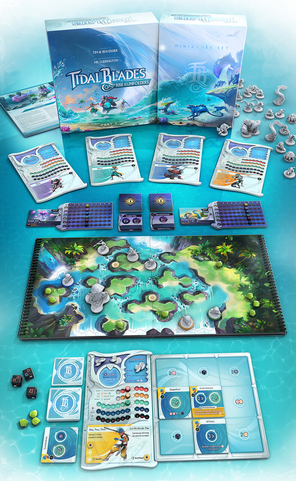 Game setup (using Deluxe Miniature Set).
