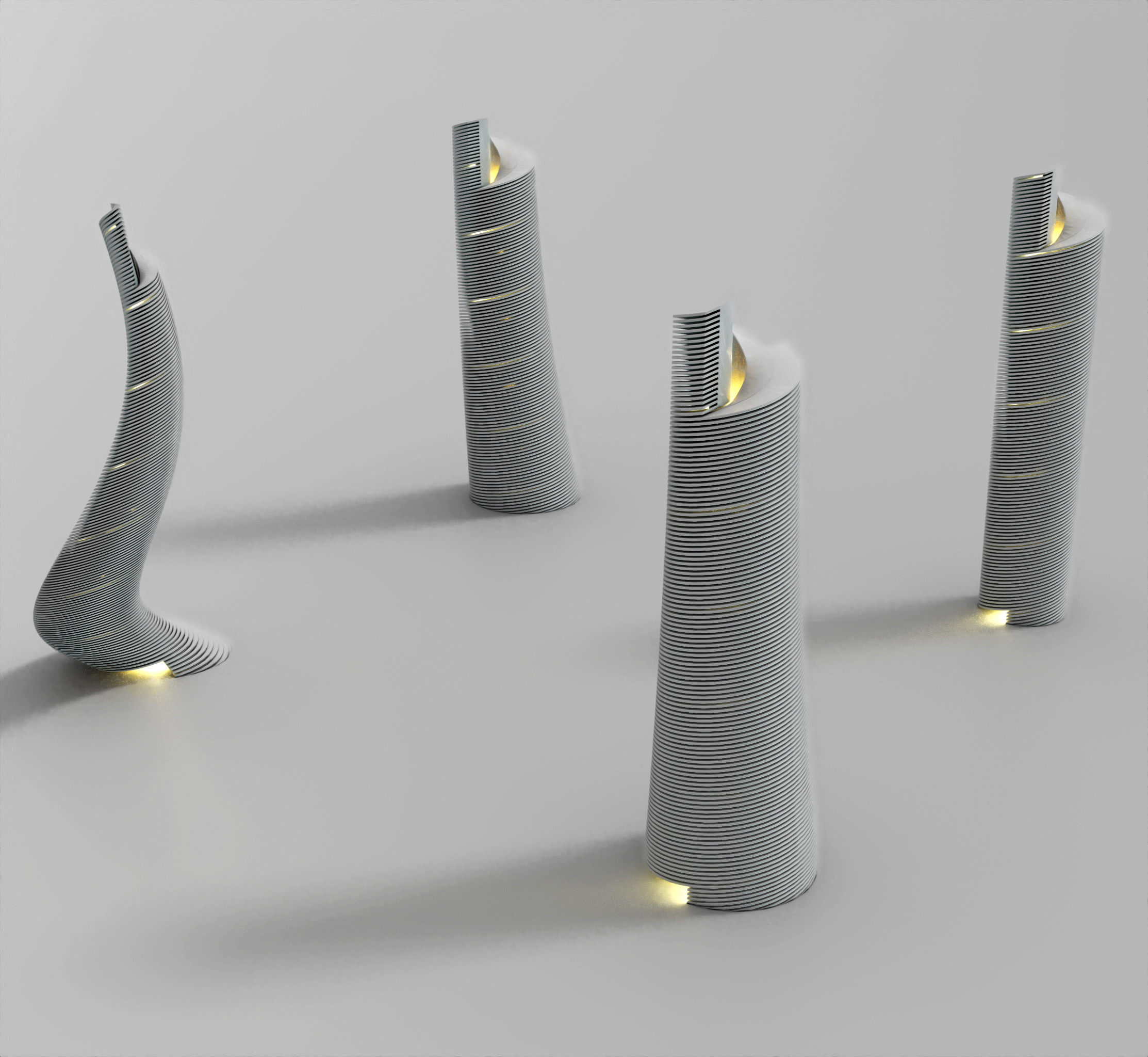 One other *great* thing about procedural / parametric modelling is that it allows you to tweak and iterate design concepts readily - in real-time in fact - and deal with all the versions of a base concept in a fluid, fluent manner.