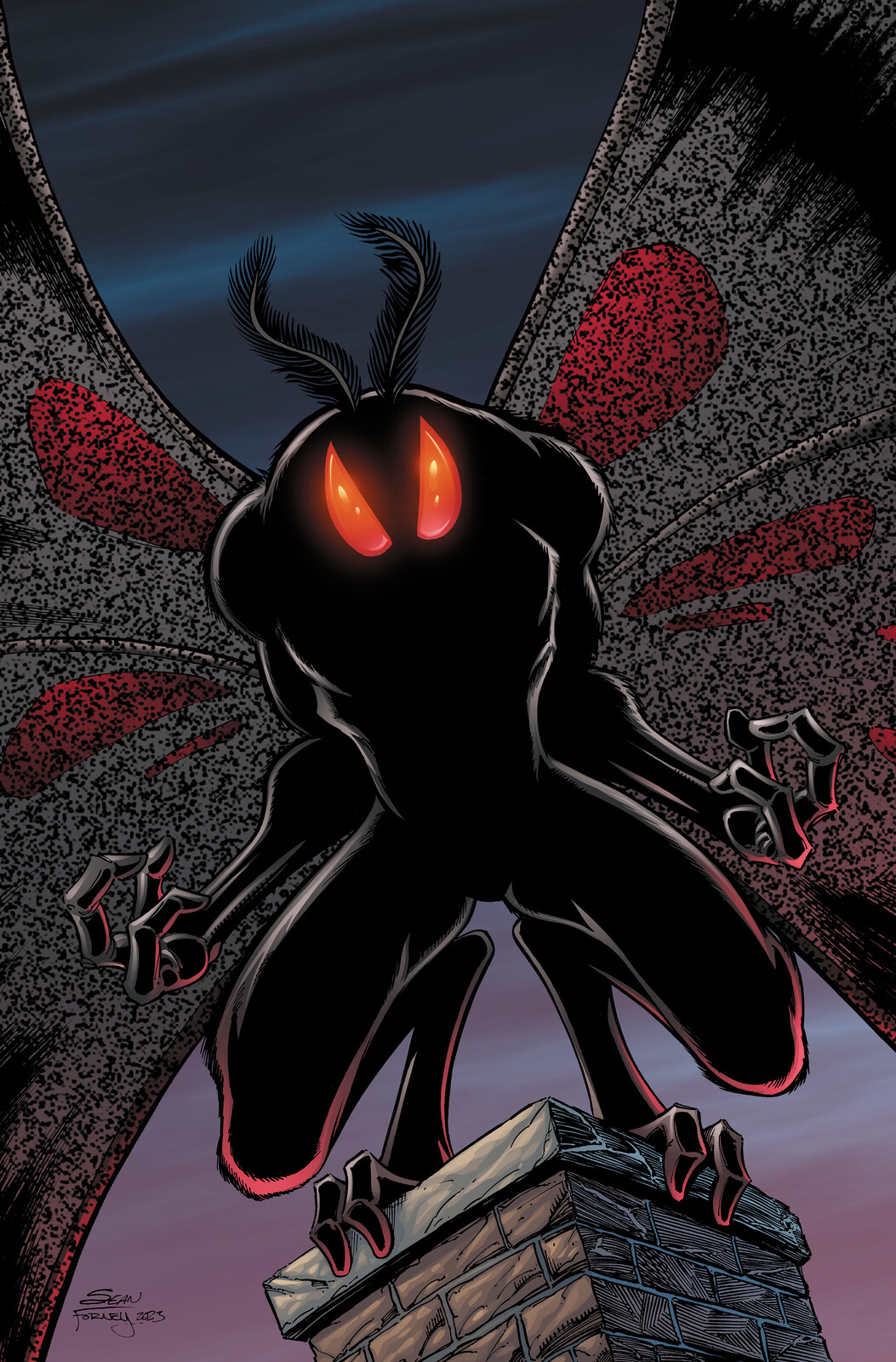Mothman art book 2024 cover

Lines and colors by Sean Forney
