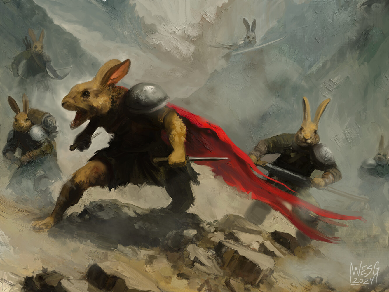 ArtStation - Rabbit Warriors