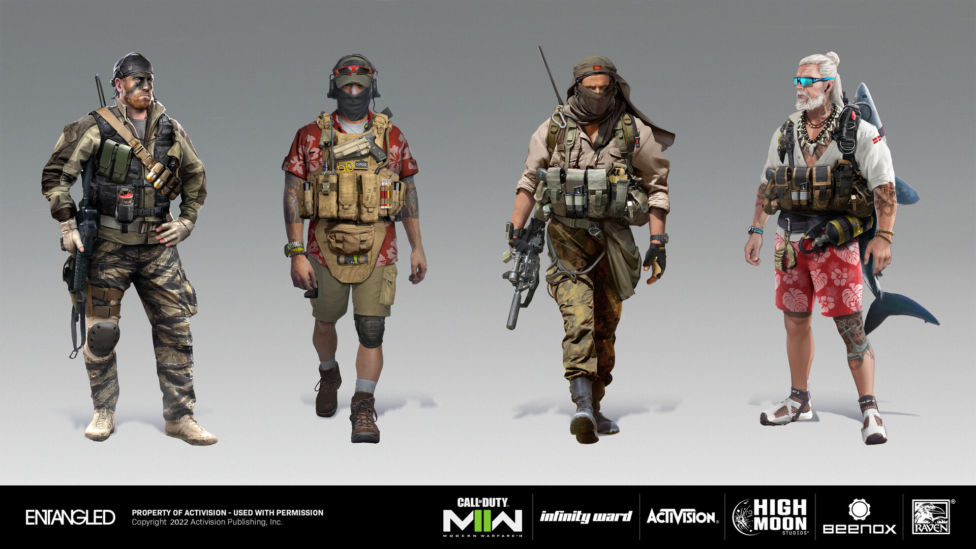 ENTANGLED Studio - Concept Character Art for Call of Duty MW2