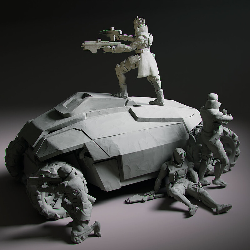 A Few Concept Sculpting
