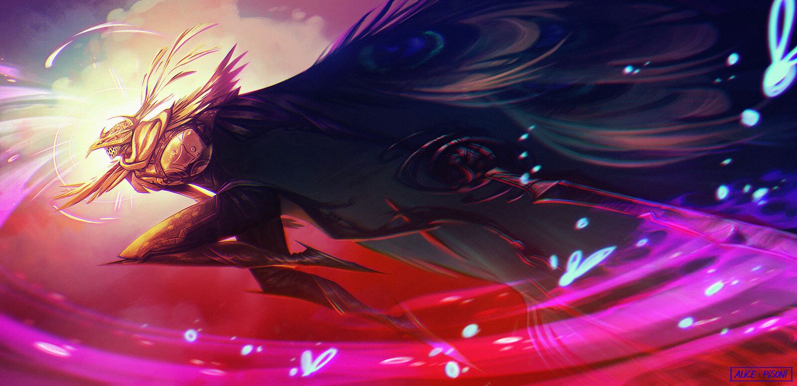 Peacock Knight - ImagineFX Challenge