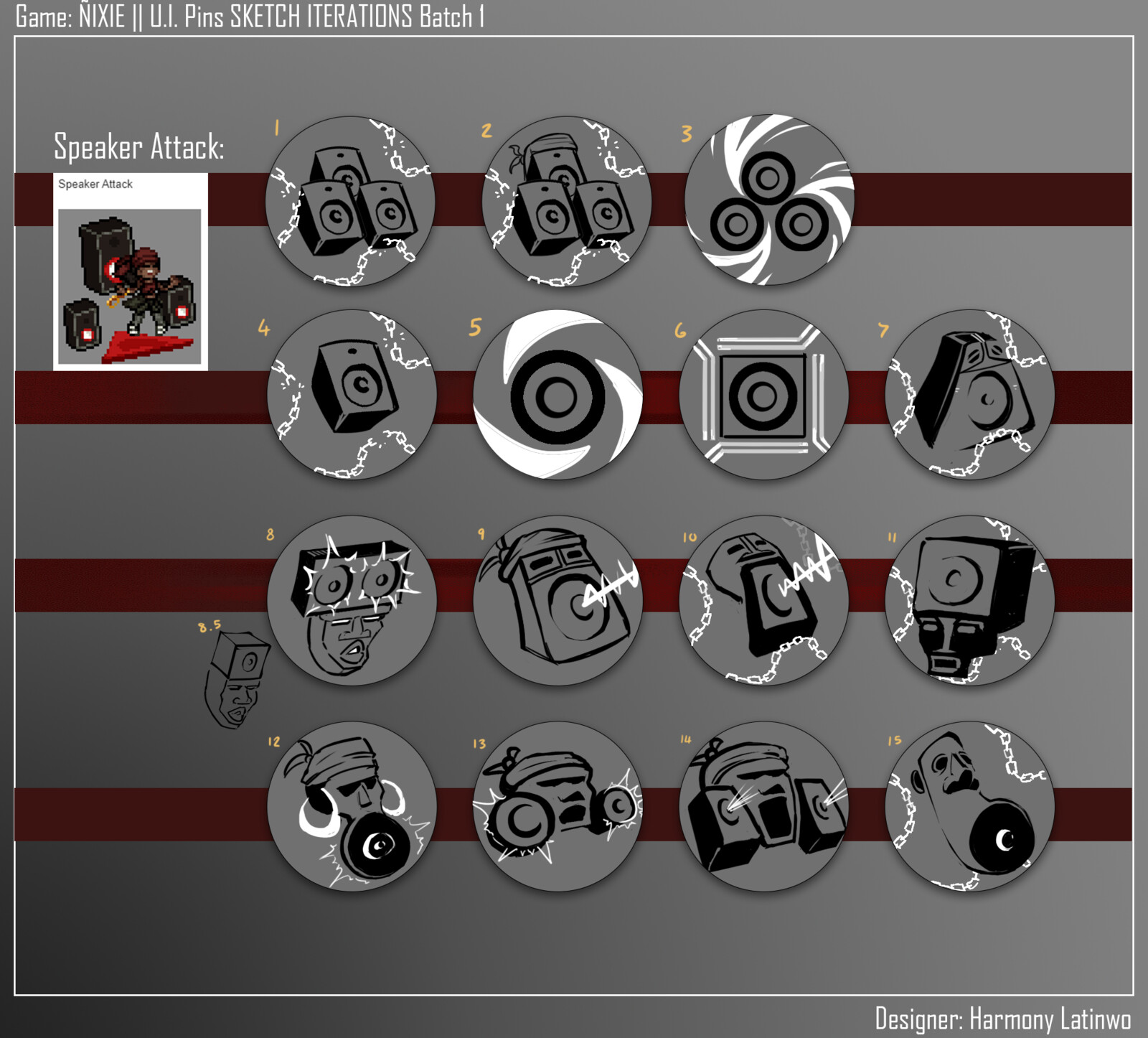 Speaker Attack Iterations